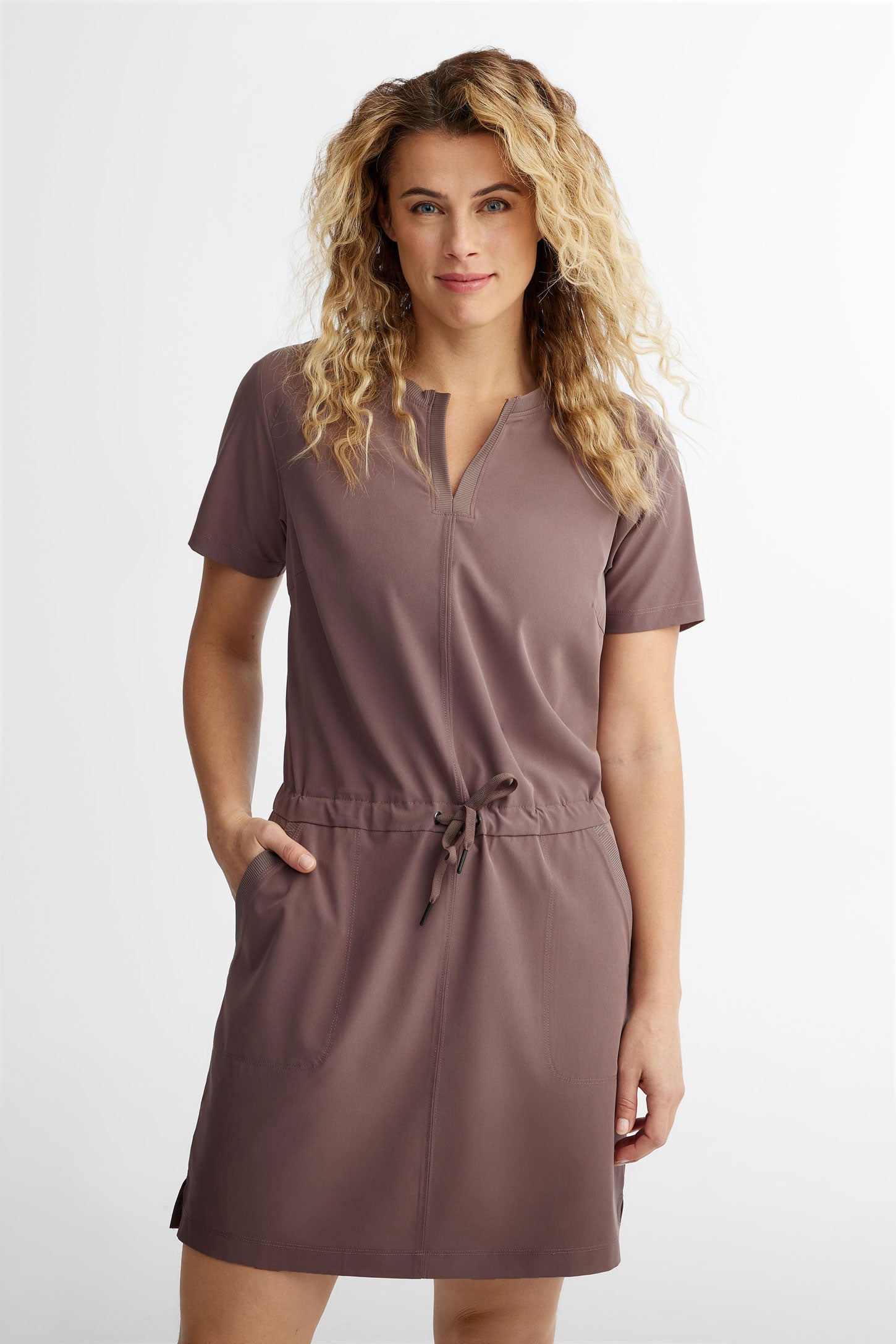 Robe manches courtes BM - Femme && MAUVE