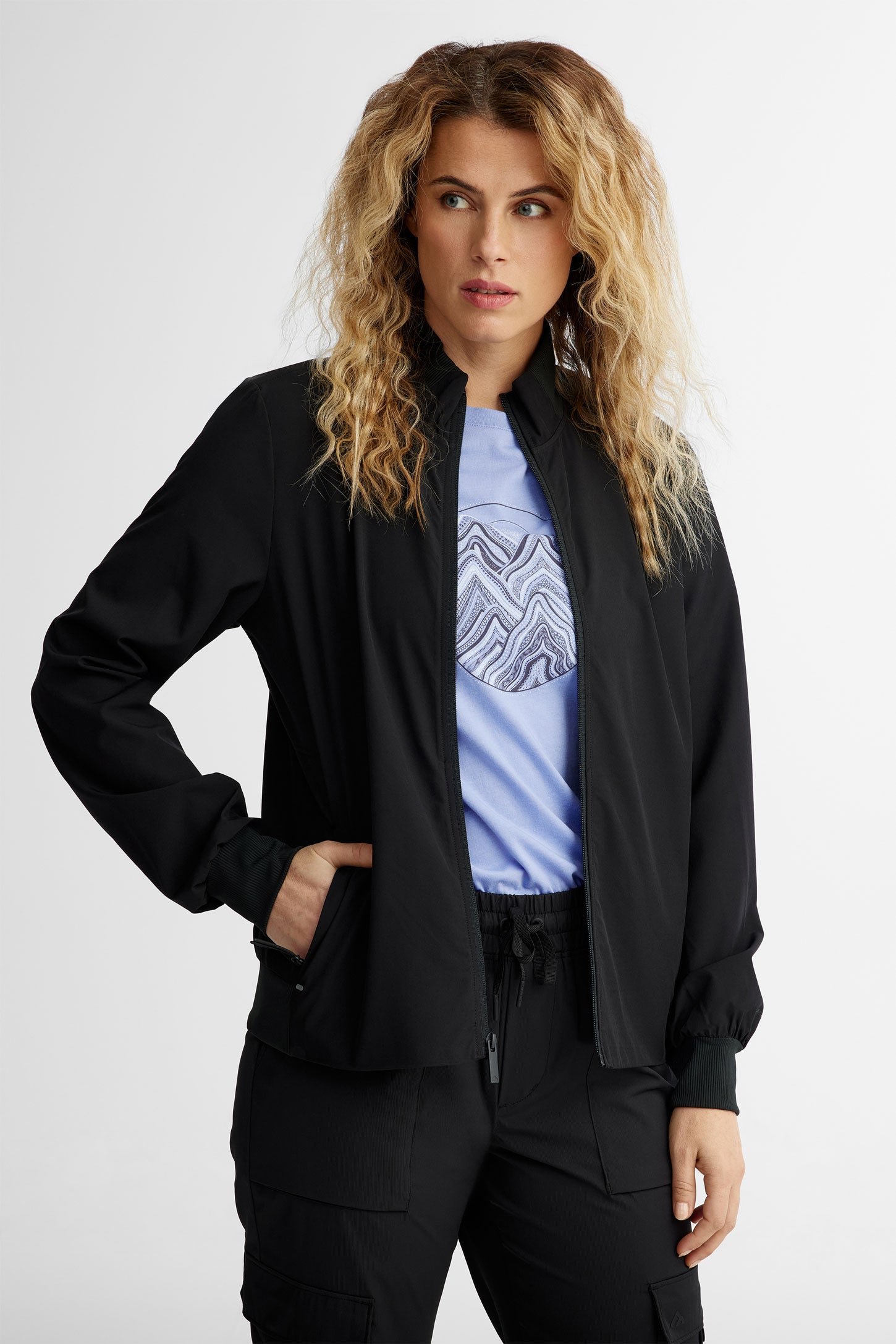 Veste col montant BM - Femme && NOIR