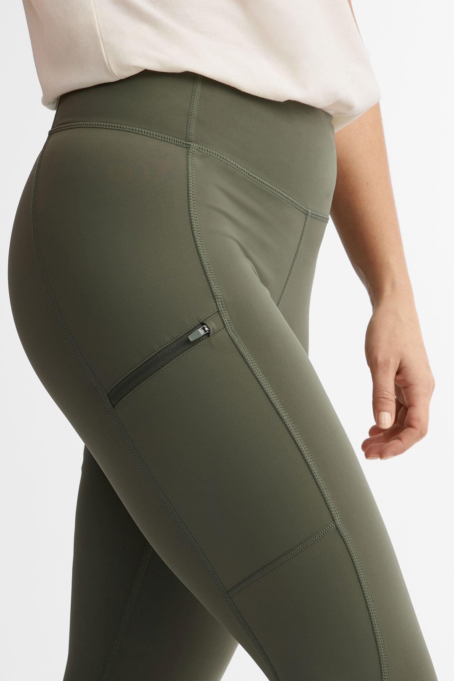 Legging compression BM - Femme && KAKI