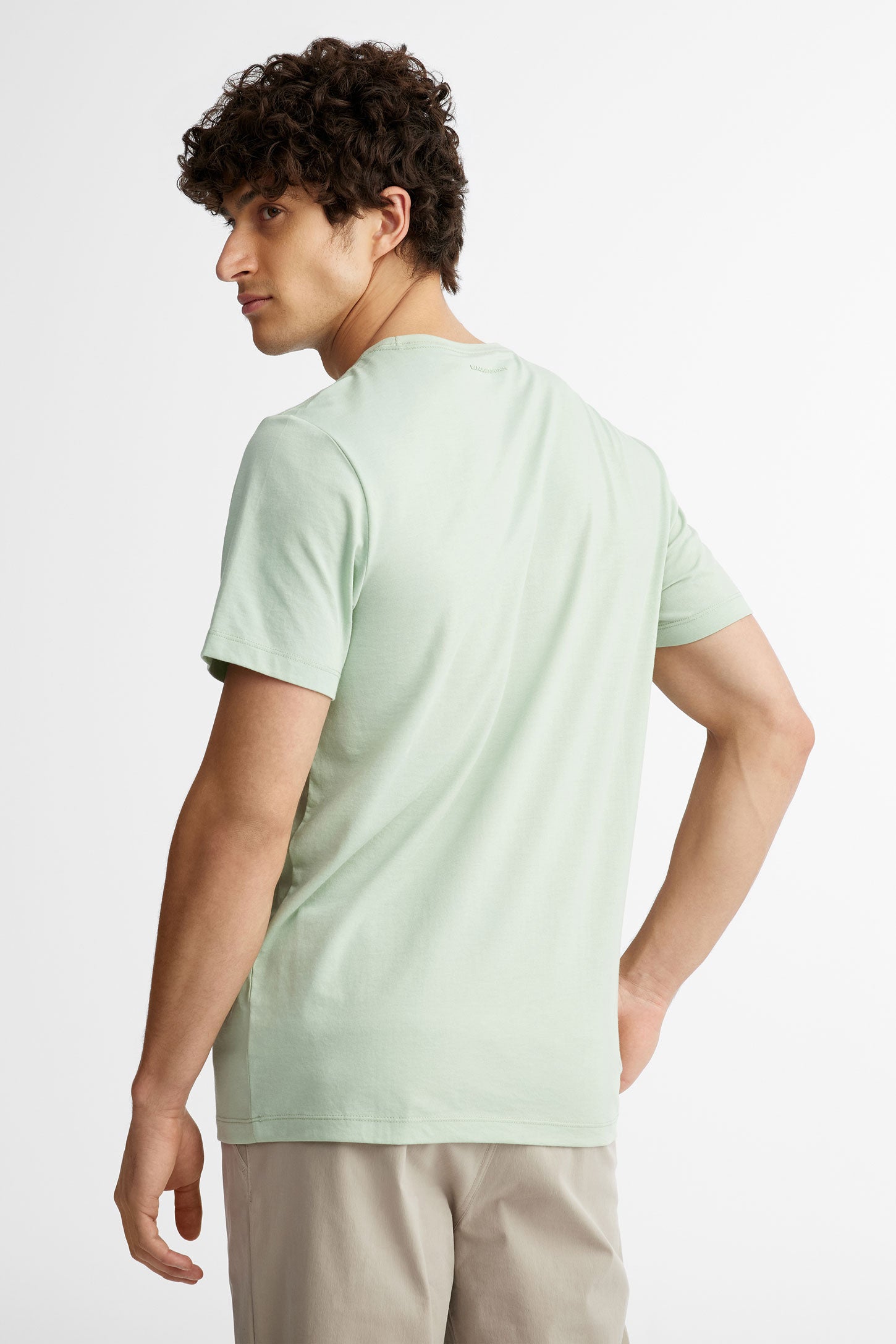 T-shirt col rond coton bio BM, 2/50$ - Homme && MENTHE