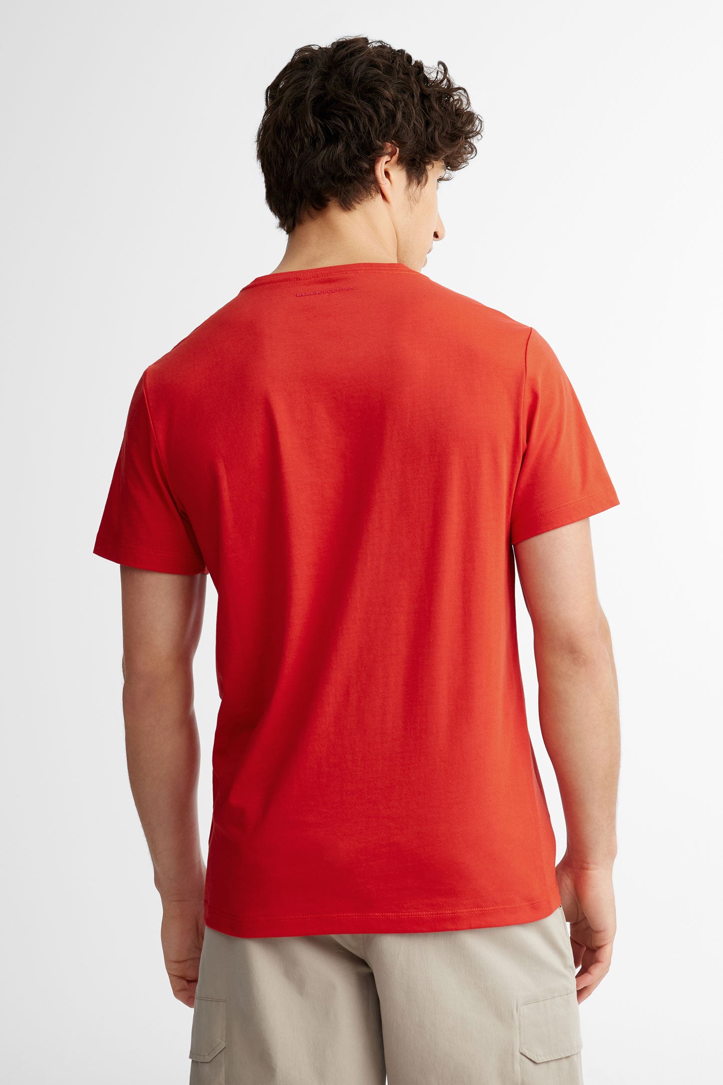T-shirt col rond coton bio BM, 2/50$ - Homme && ROUGE