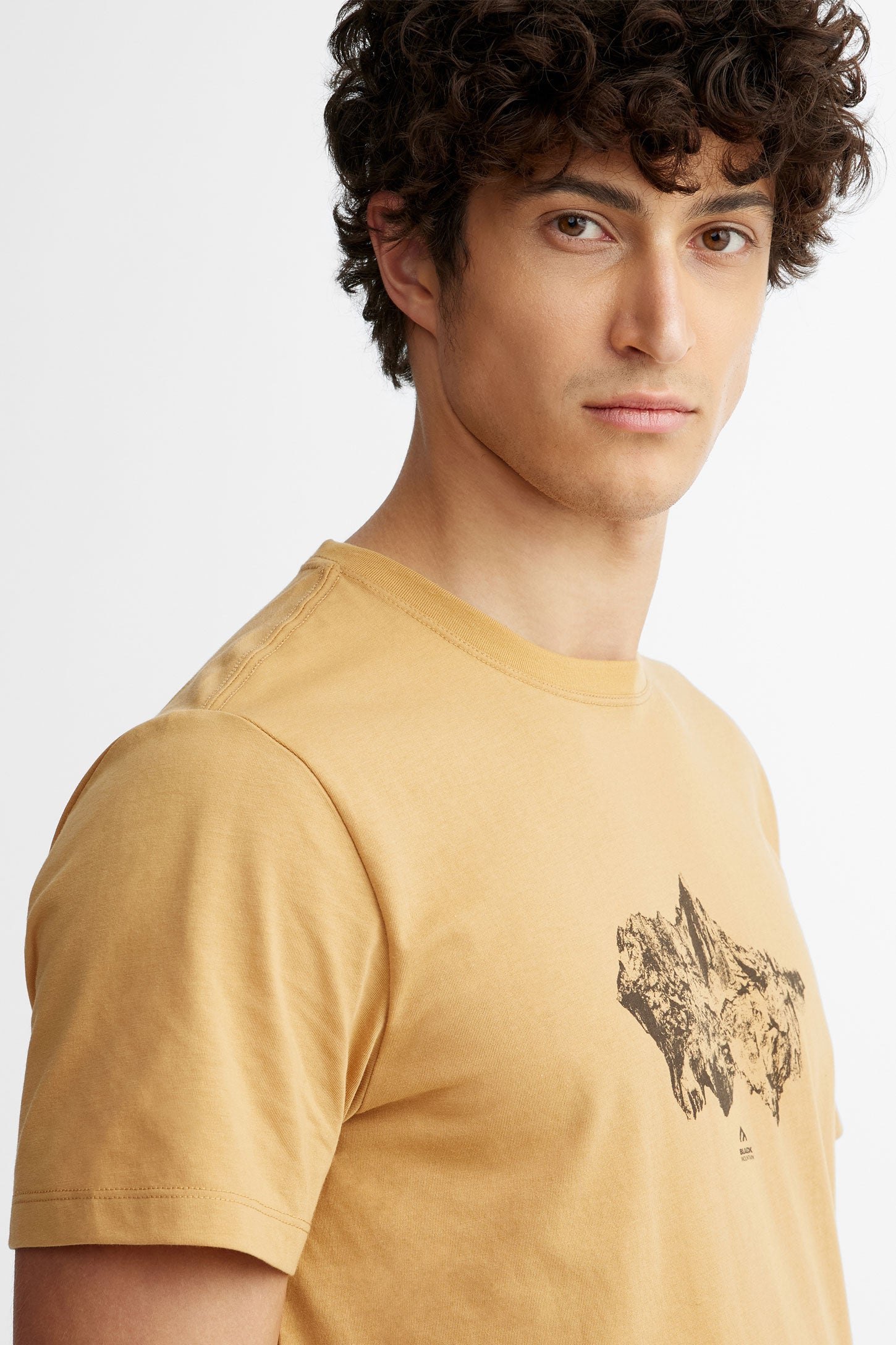 T-shirt col rond coton bio BM, 2/50$ - Homme && BEIGE