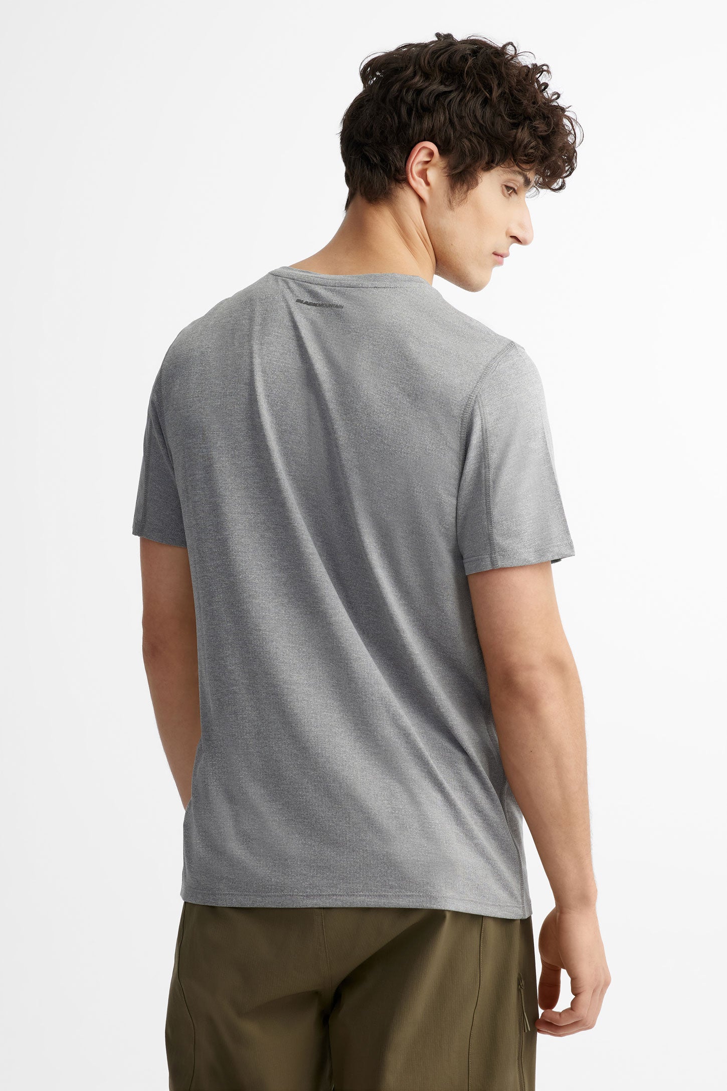 T-shirt col rond imprimé BM, 2/50$ - Homme && GRIS FONCE