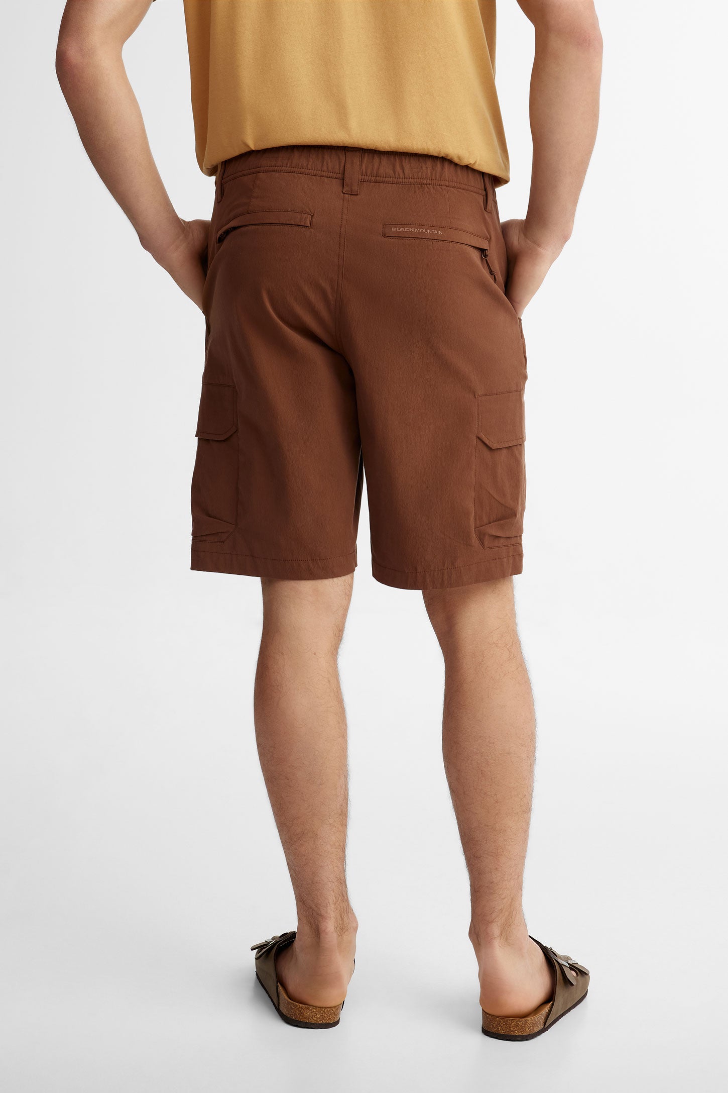 Short cargo en coton BM - Homme && BRUN