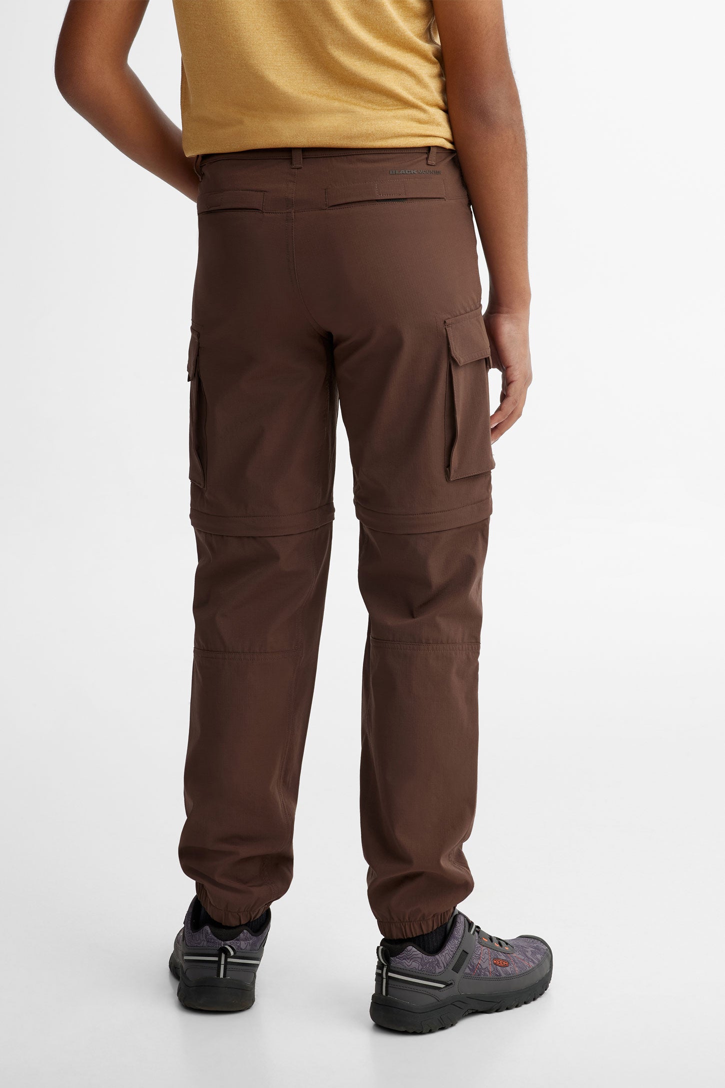 Pantalon cargo convertible en short BM - Ado garçon && BRUN