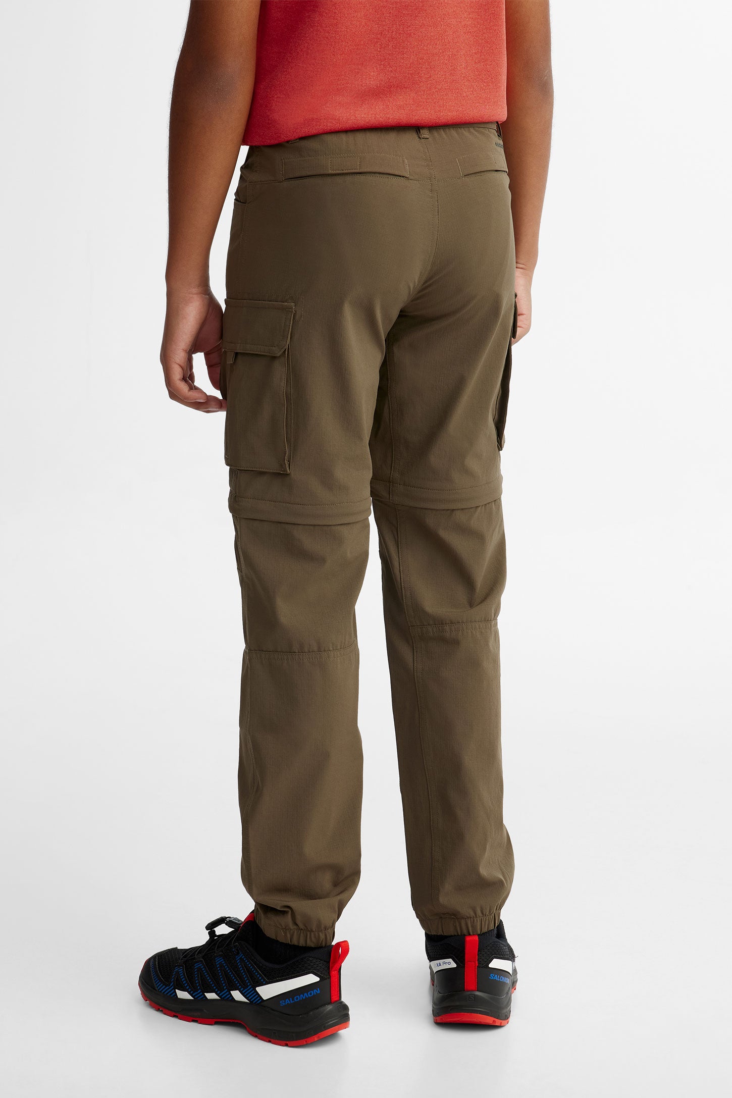 Pantalon cargo convertible en short BM - Ado garçon && KAKI