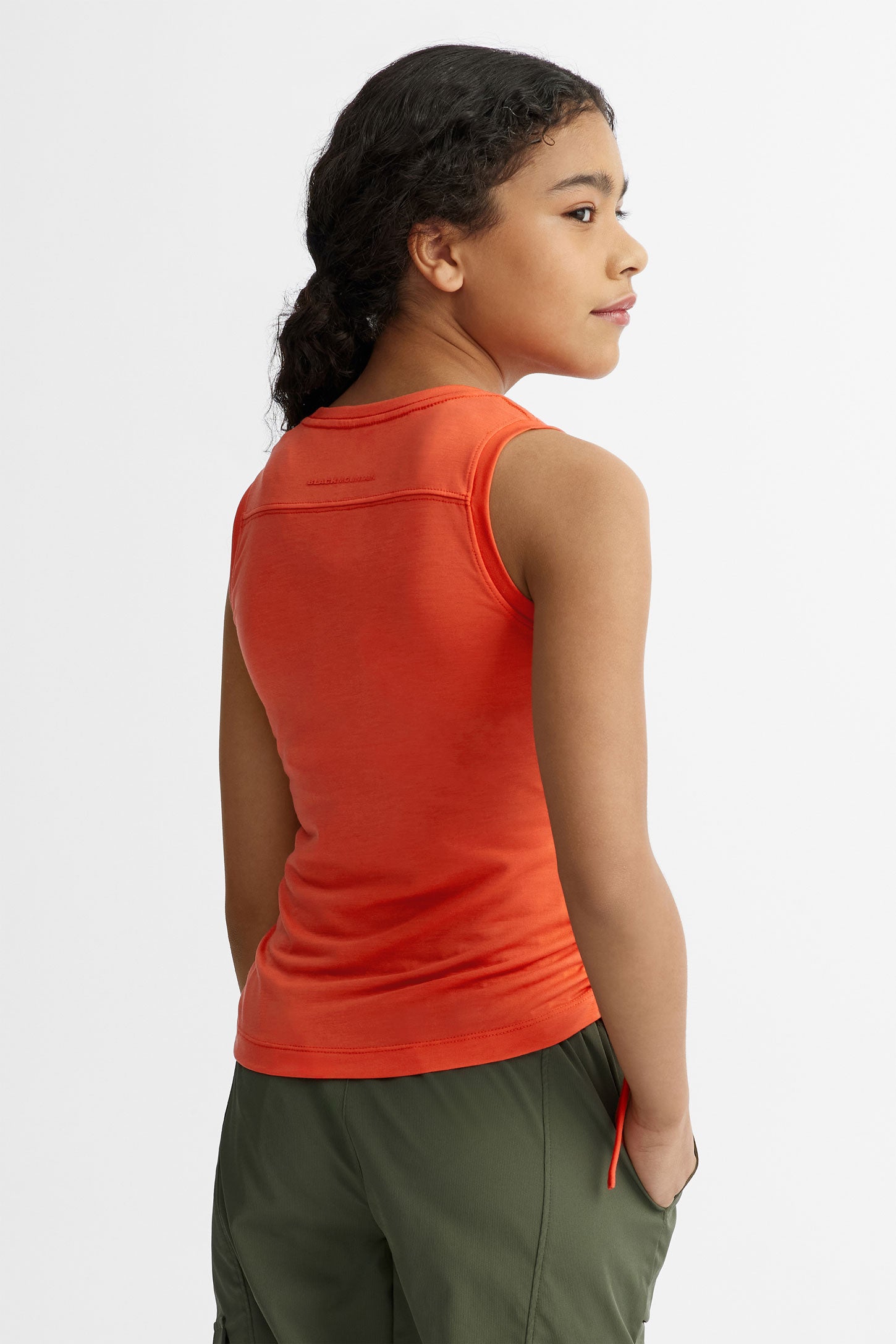 Camisole col rond imprimé en Lyocell BM - Ado fille && ROUGE