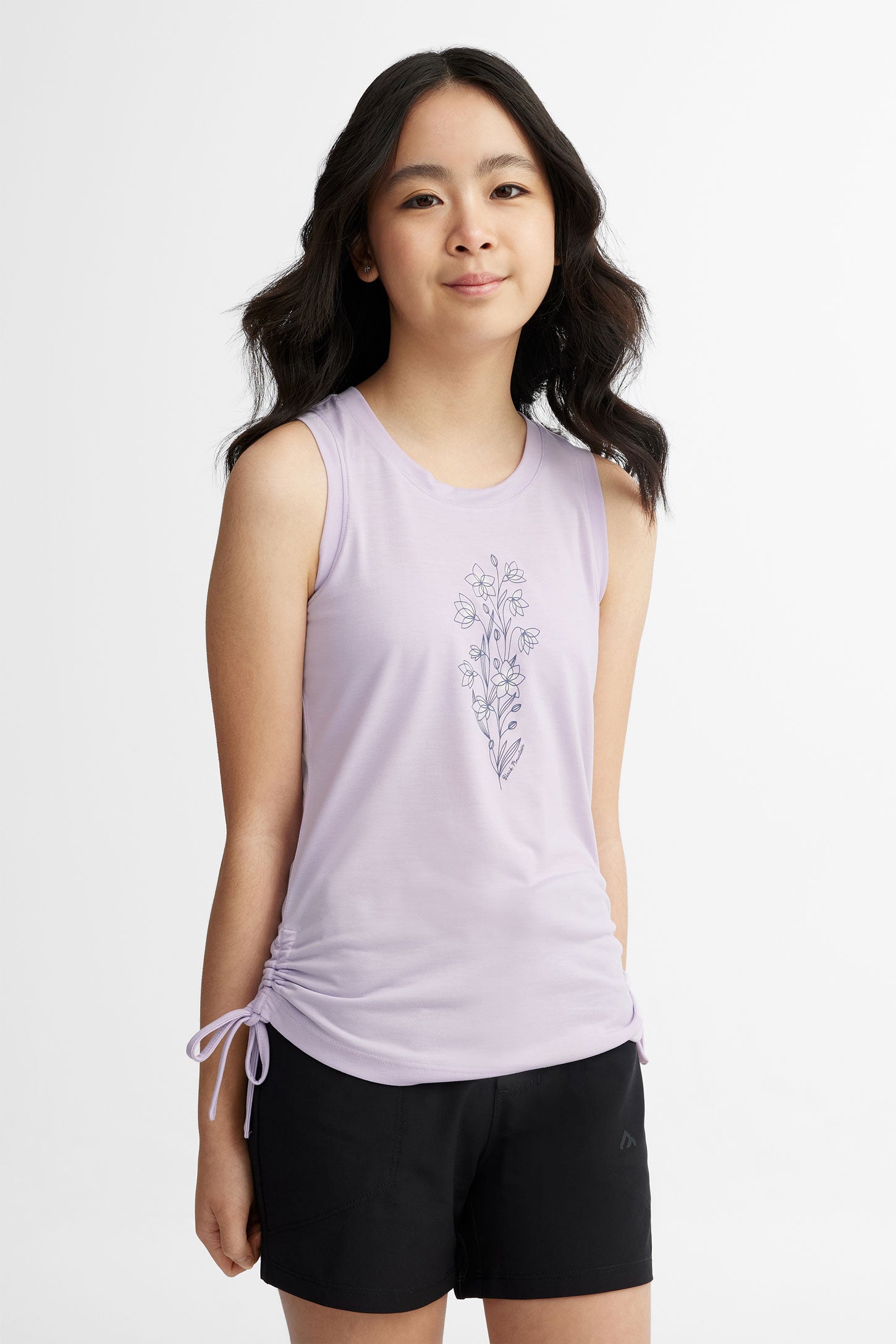 Camisole col rond imprimé en Lyocell BM - Ado fille && LILAS