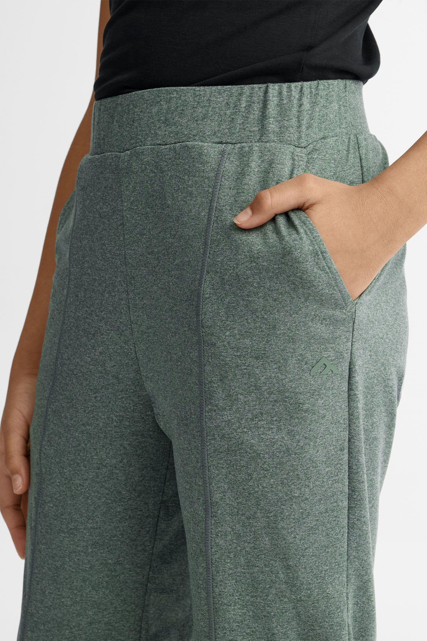 Pantalon jogger en microtech BM - Ado fille && VERT MIXTE