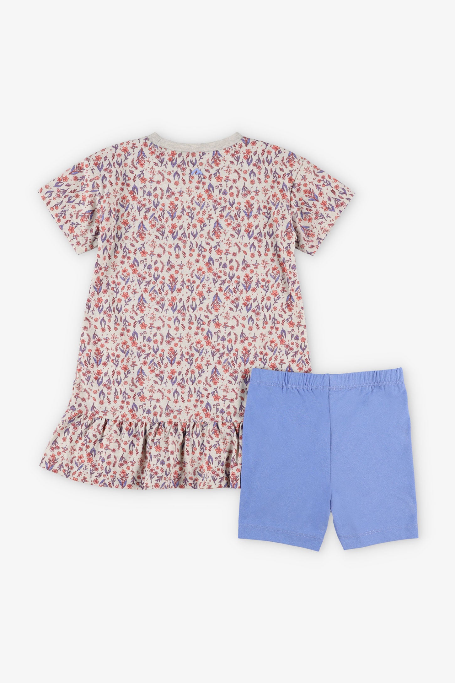 Ensemble 2-pièces robe et short BM - Enfant fille && GRIS MULTI