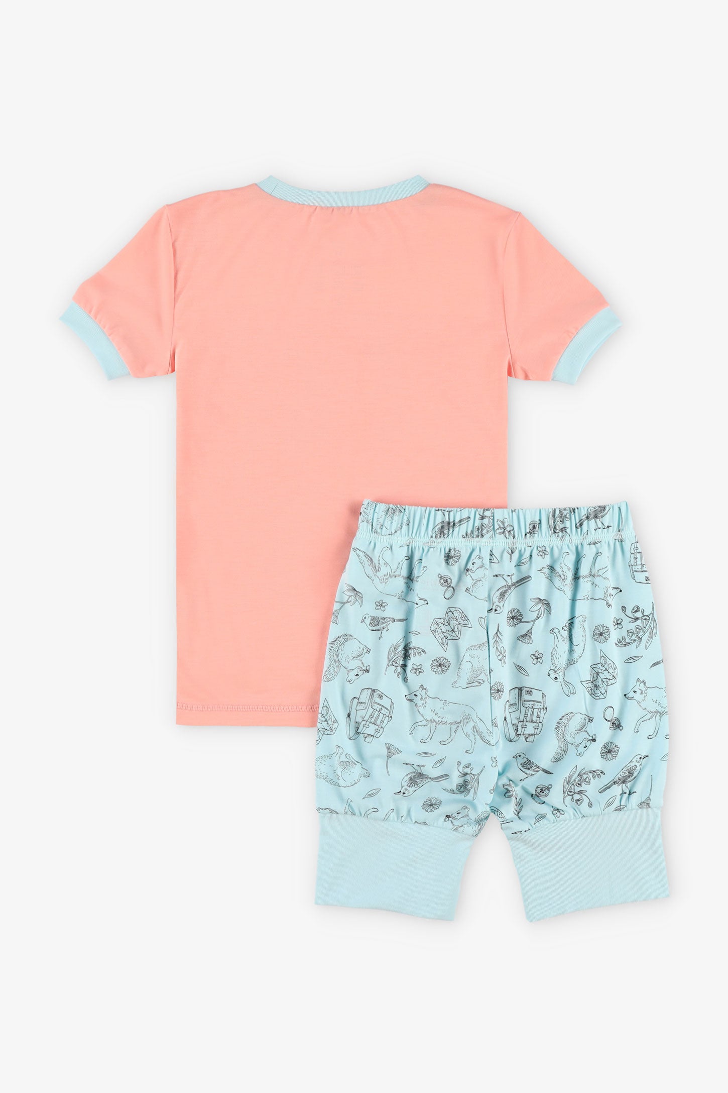 Pyjama 2-pièces en Lyocell BM - Enfant fille && TURQUOISE/MULTI