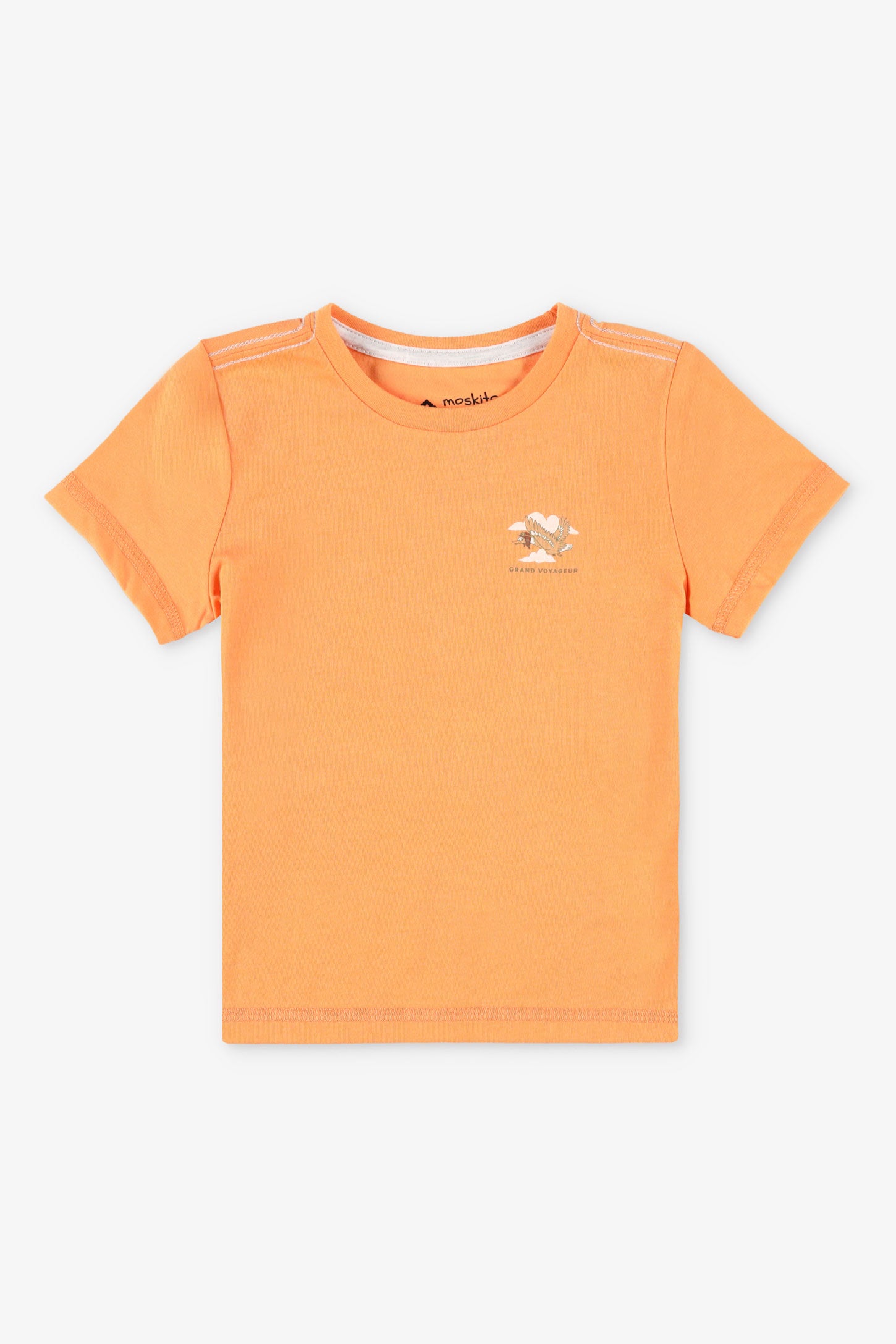 T-shirt col rond coton bio BM, 2T-3T, 2/25$ - Bébé garçon && ORANGE
