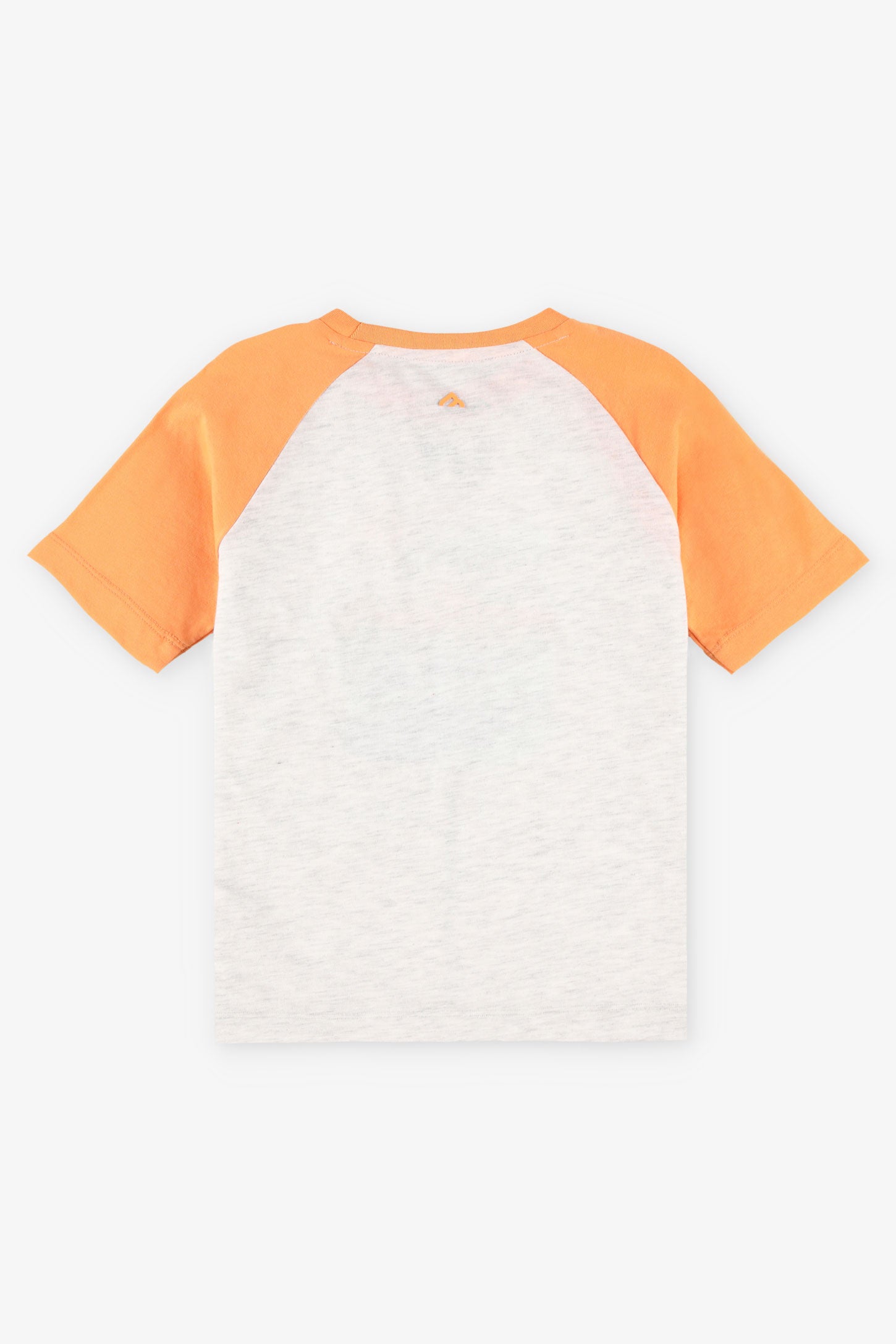 T-shirt col rond coton bio BM, 2/30$ - Enfant garçon && ORANGE