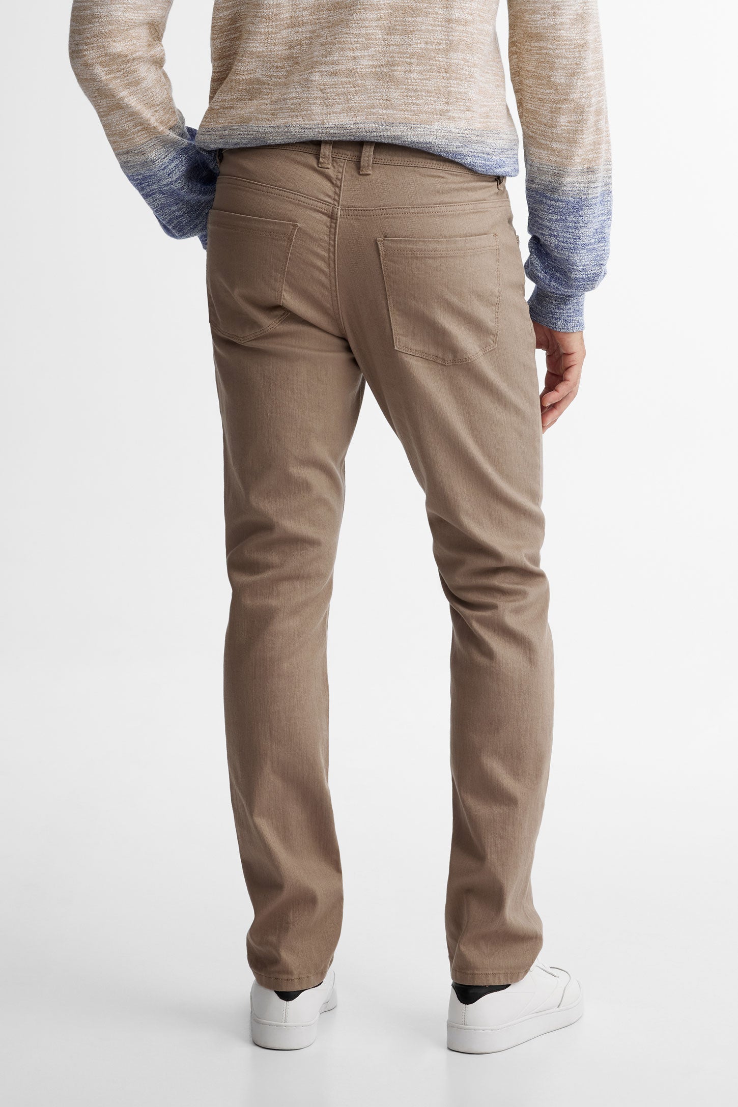 Jeans 5 poches jambe étroite - Homme && TAUPE