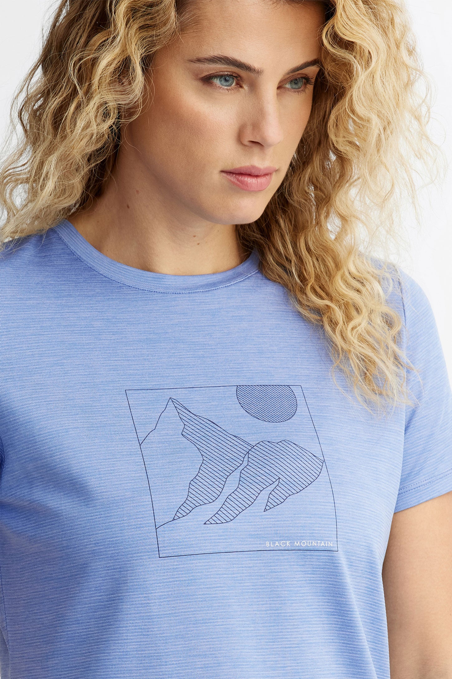 T-shirt imprimé BM - Femme && BLEU MIXTE