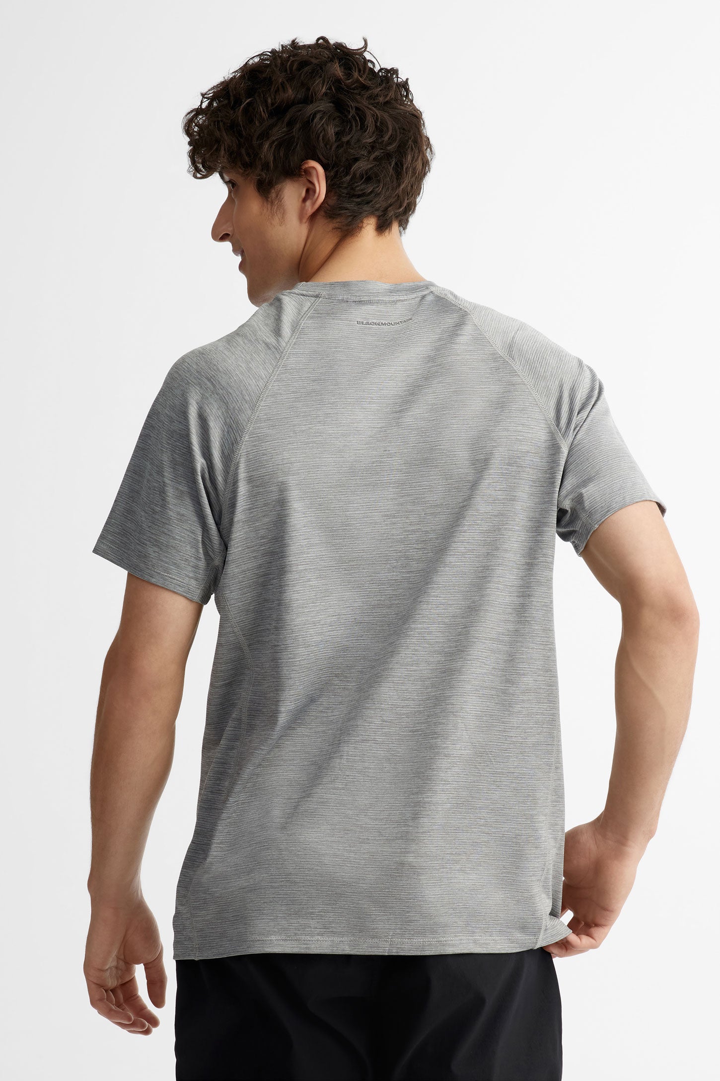 T-shirt manches courtes raglan BM - Homme && GRIS MIXTE