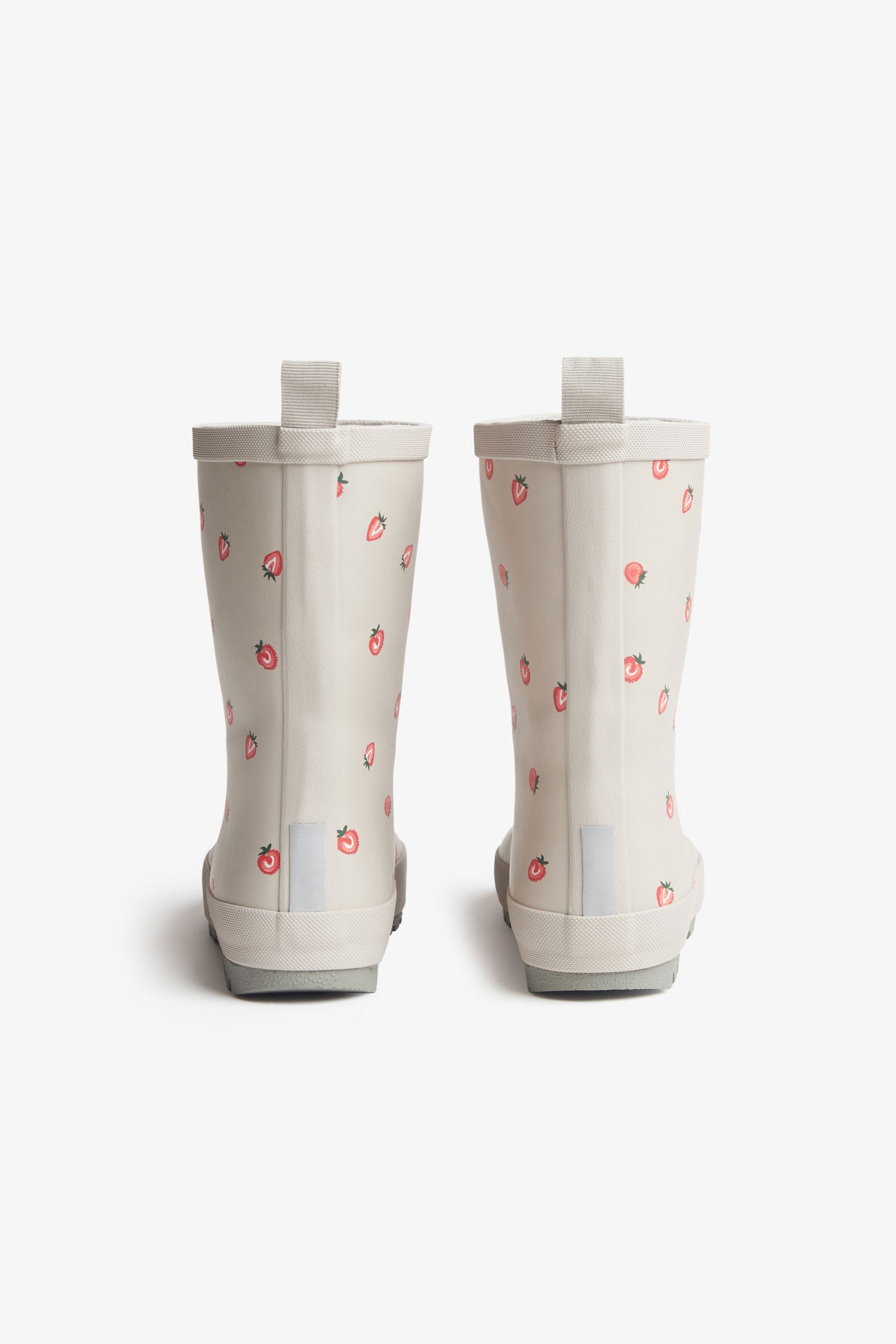 Prix pop, Bottes de pluies doublées fraise - Enfant fille && GRIS