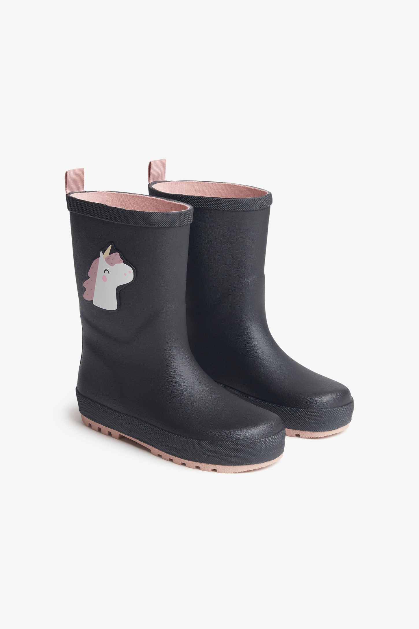 Prix pop, Bottes de pluies doublées - Enfant fille && NOIR