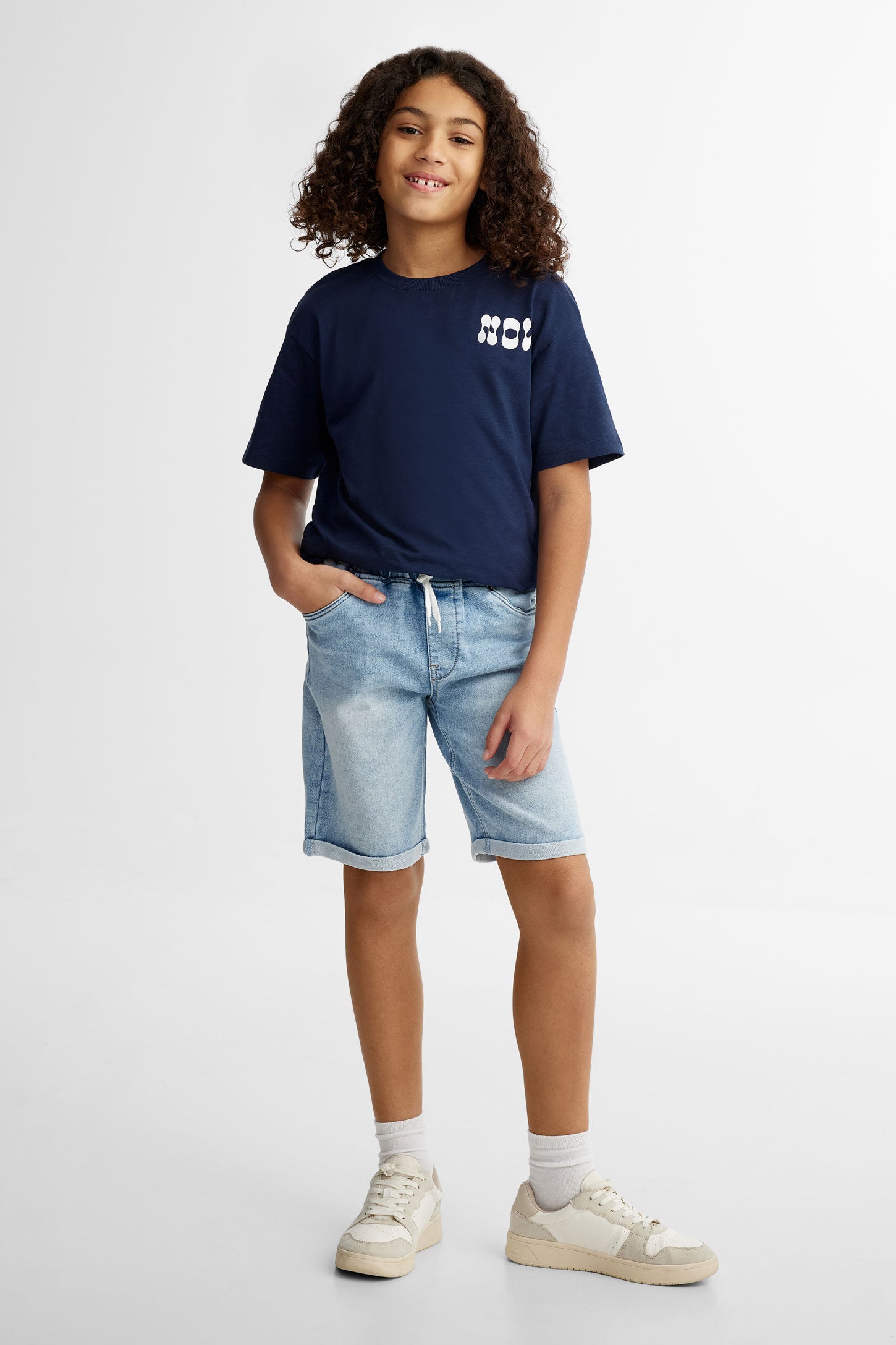 Short en jeans - Ado garçon && BLEU PALE
