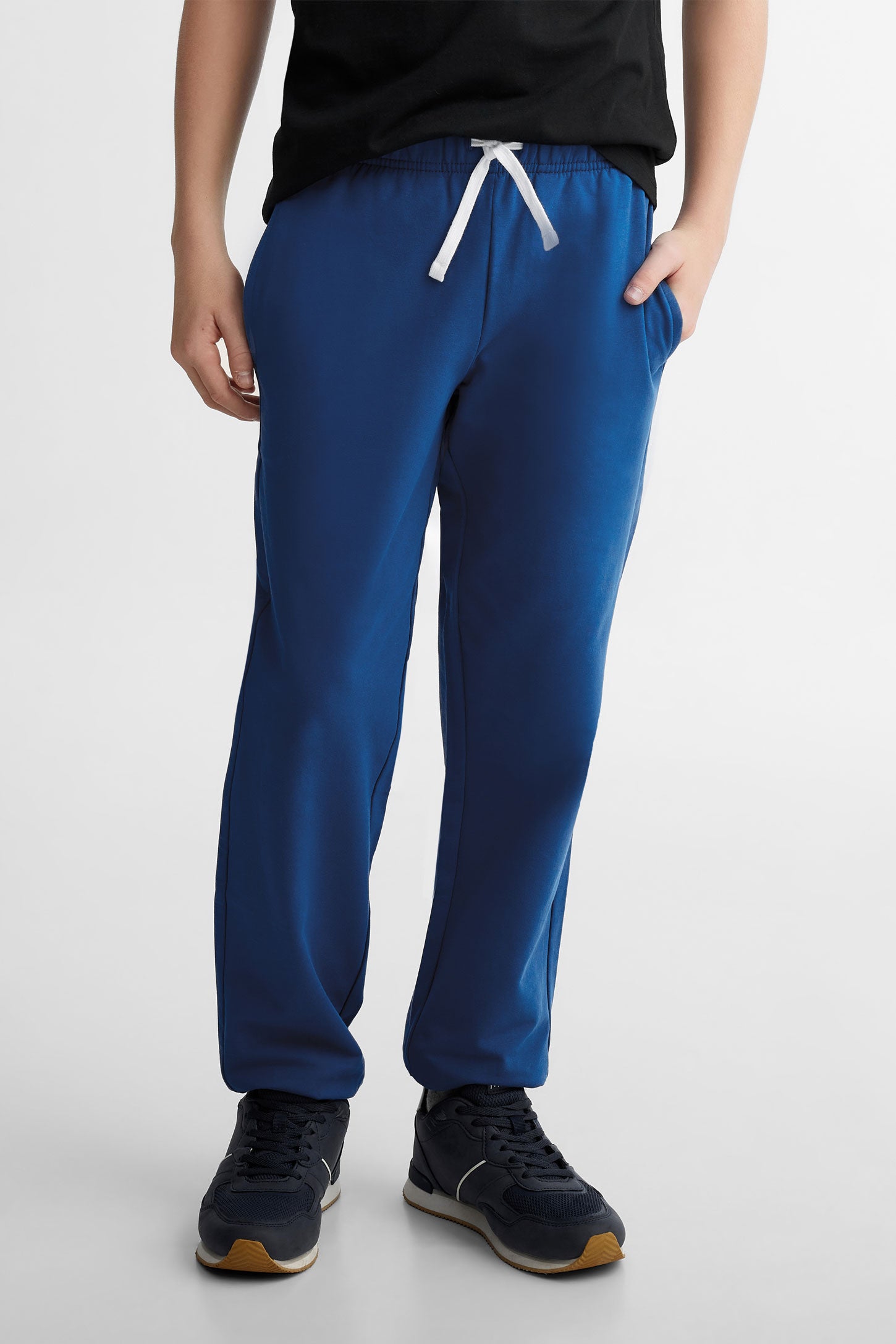 Pantalon jogger ouaté - Ado garçon && BLEU