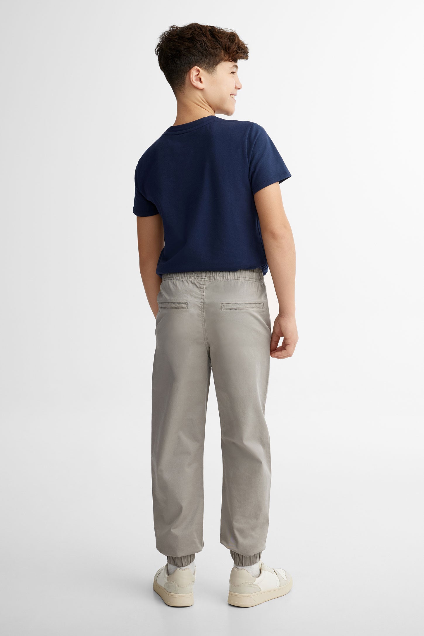 Duos futés, Pantalon jogger en twill, 2/50$ - Ado garçon && GRIS