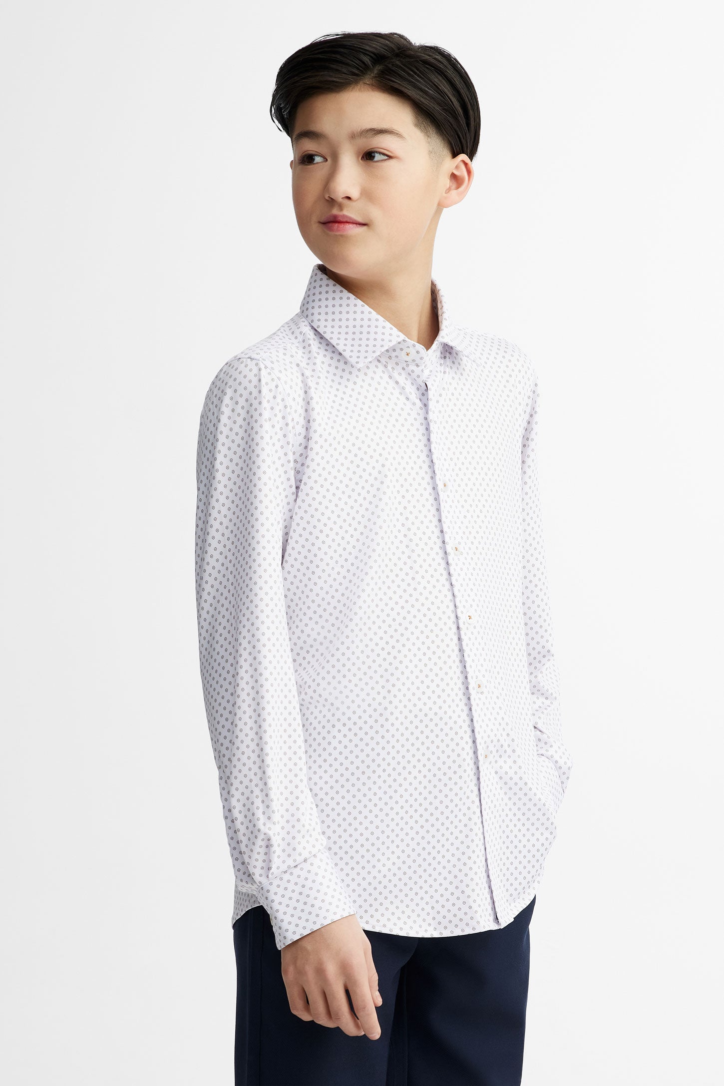 4 way stretch long sleeved shirt Teenage boy