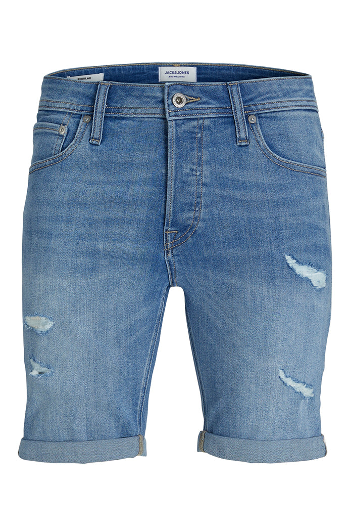 Short en jeans coton recyclé, JACK & JONES - Homme && BLEU PALE