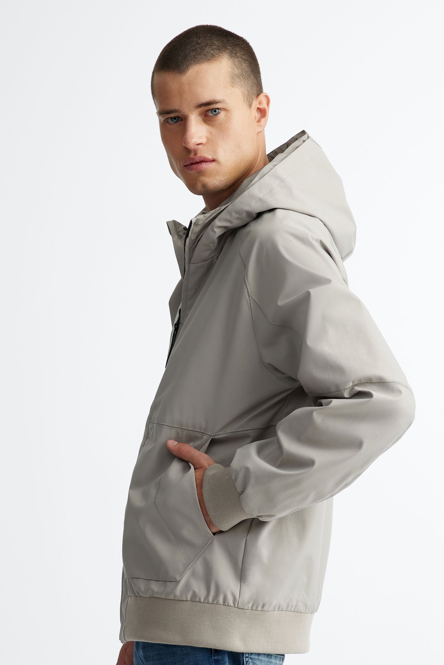 Manteau coupe-vent - Homme && BEIGE