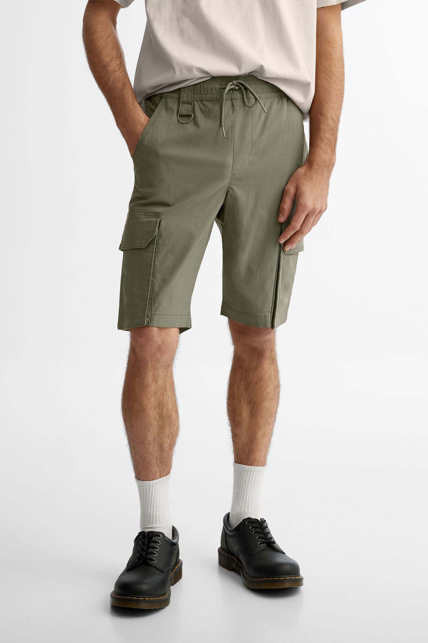 Short cargo en twill - Homme && KAKI