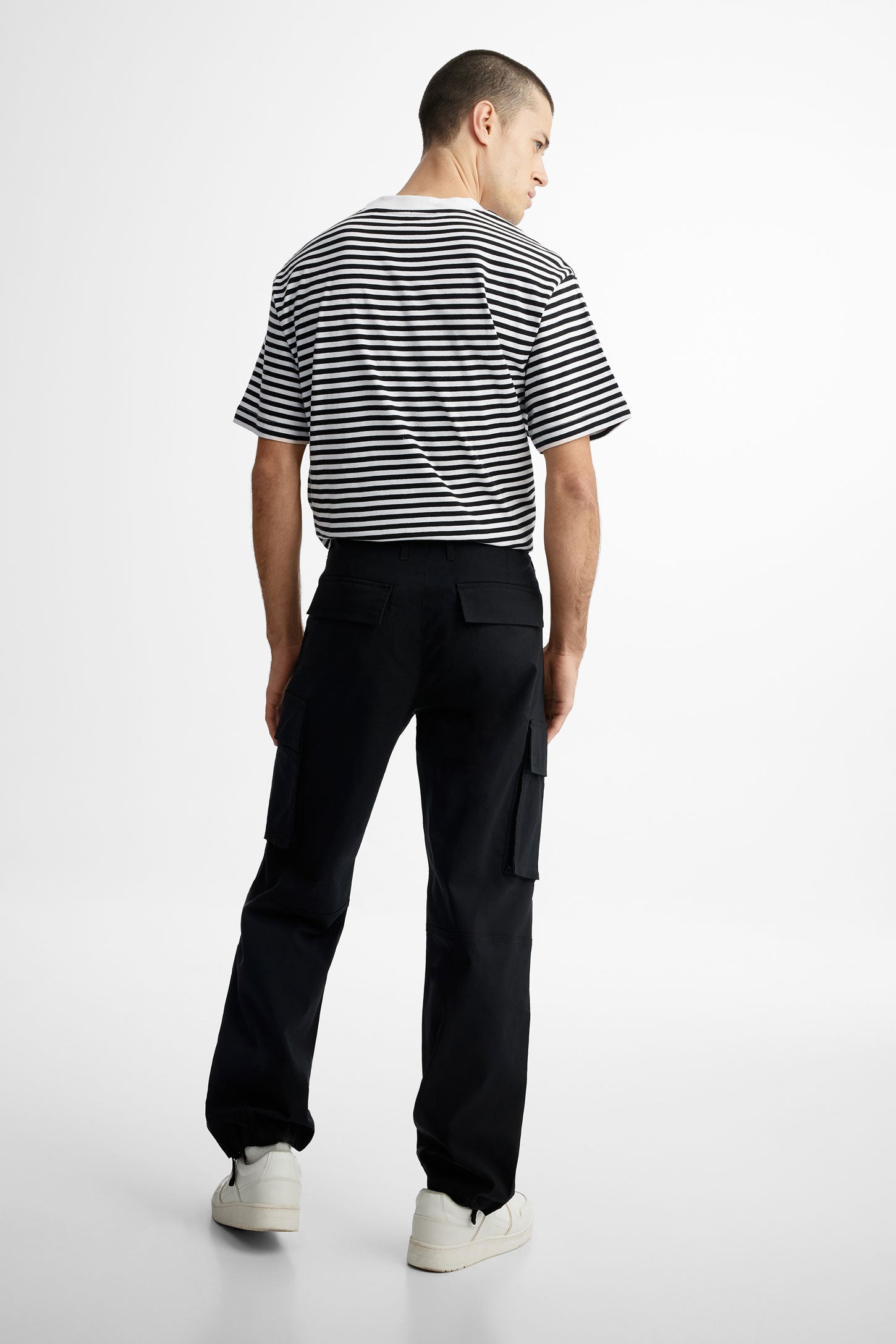 Pantalon cargo ''Baggy'' en twill - Homme && NOIR