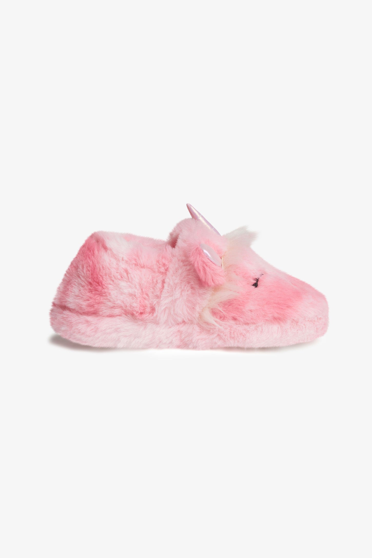 Prix pop, Pantoufles fausse fourrure licorne - Enfant fille && MULTICOLORE