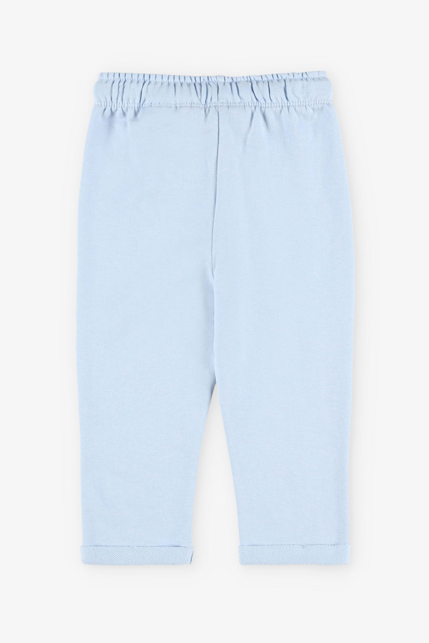 Pantalon jogger ouaté - Bébé fille && BLEU PALE