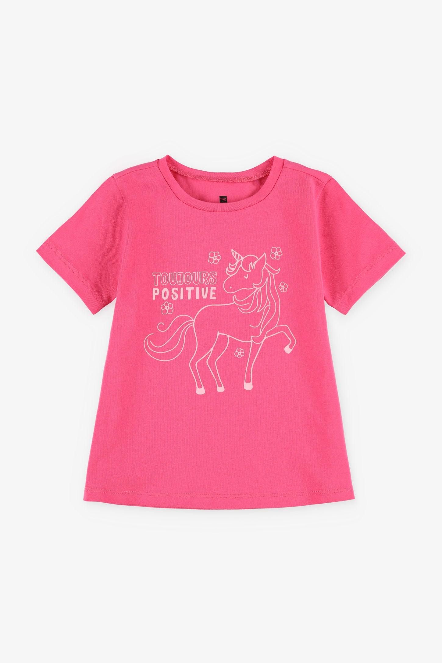 Duos futés, T-shirt coupe ligne A, 2T-3T, 2/20$ - Bébé fille && ROSE