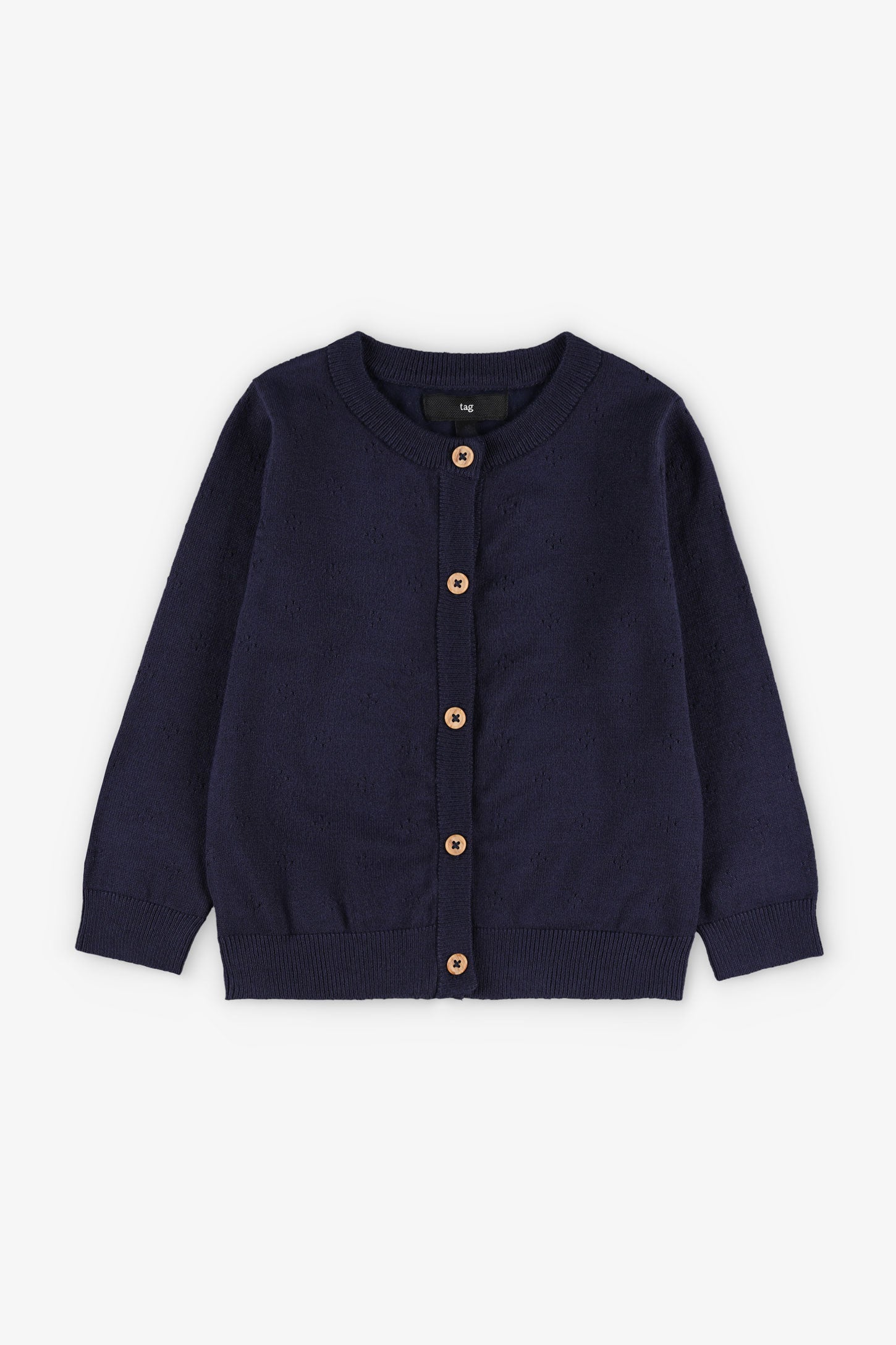 Cardigan en tricot, 2T-3T- Bébé fille && MARIN