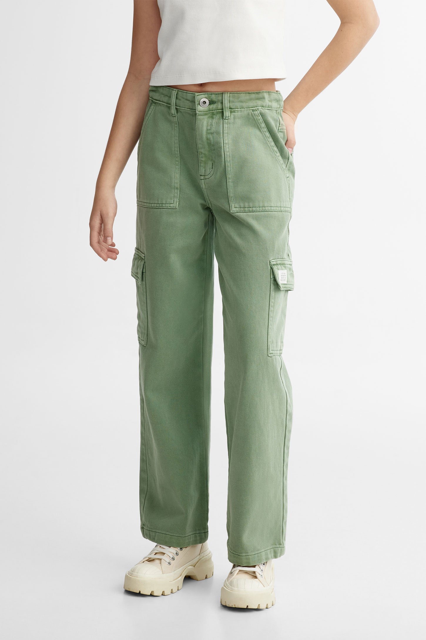 Pantalon cargo ado fille hot sale