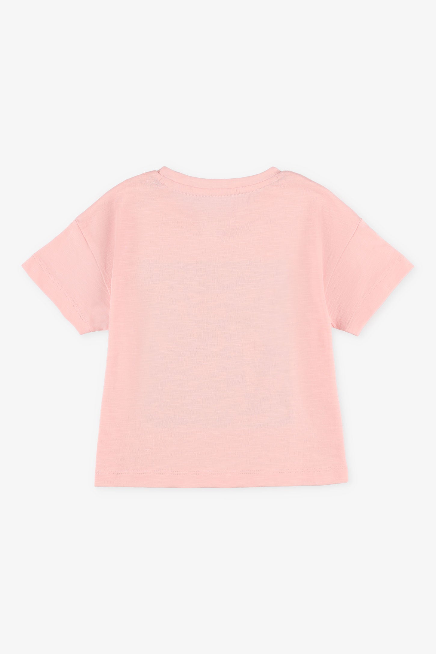 T-shirt imprimé en coton - Enfant fille && ROSE