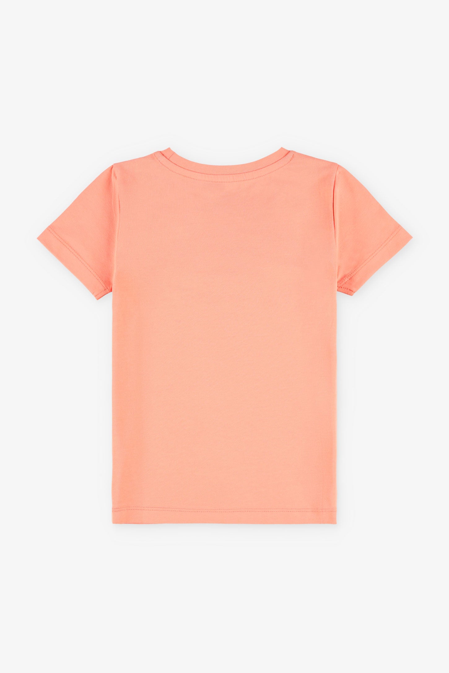 Duos futés, T-shirt imprimé en coton, 2/20$ - Enfant fille && ORANGE