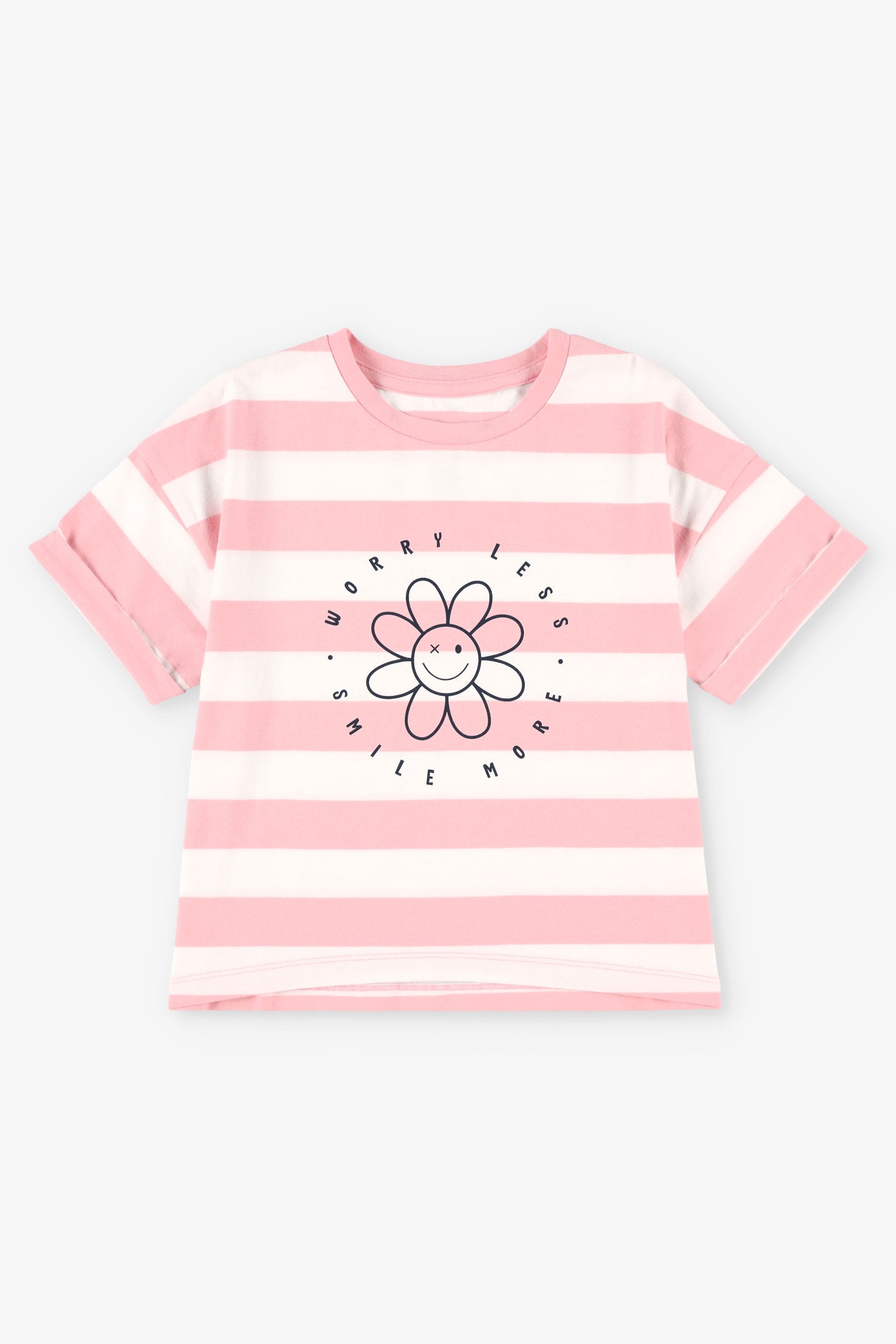 Duos futés, T-shirt surdimensionné, 2/20$ - Enfant fille && ROSE MULTI