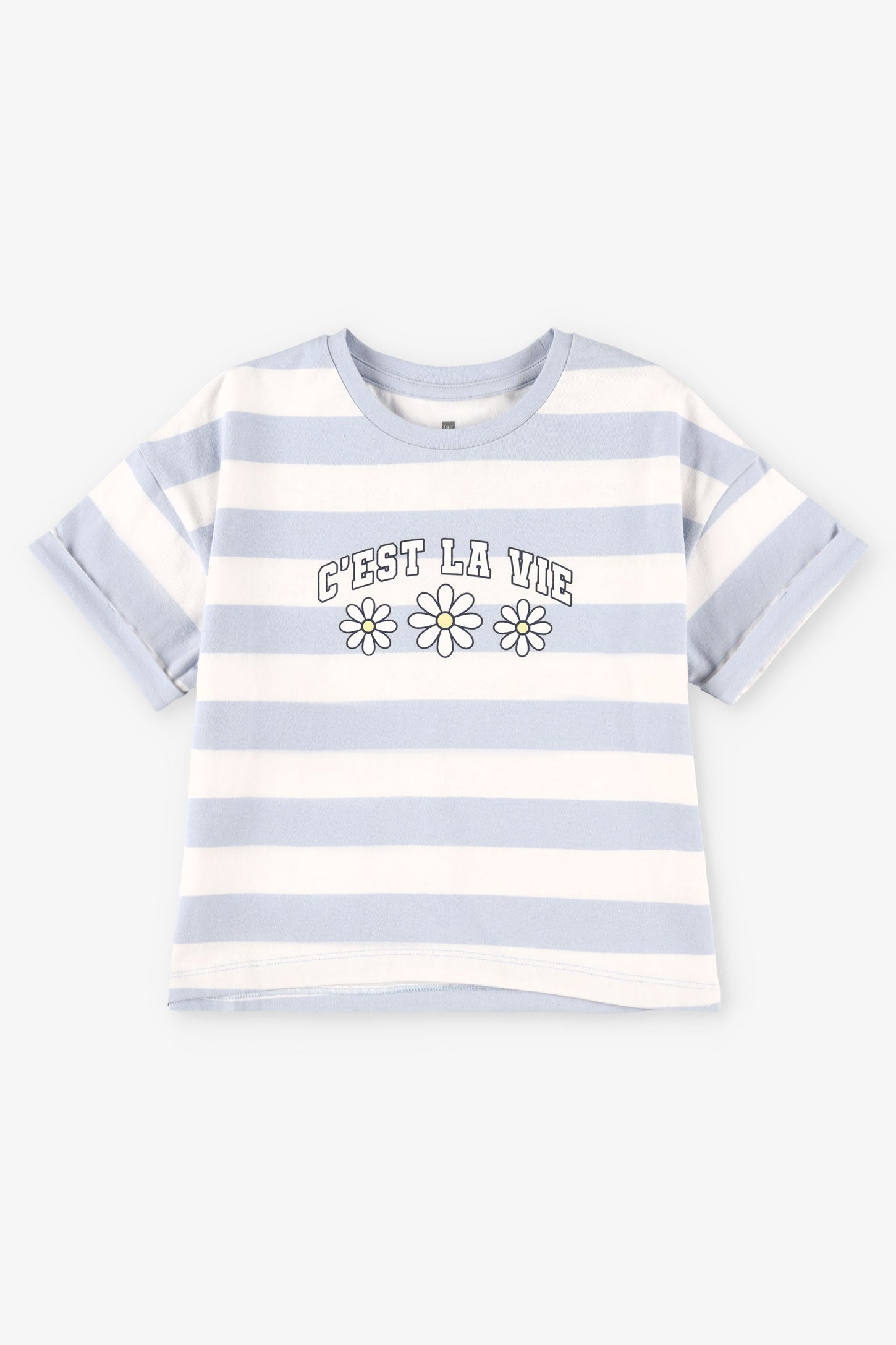 Duos futés, T-shirt surdimensionné, 2/20$ - Enfant fille && BLEU MULTI