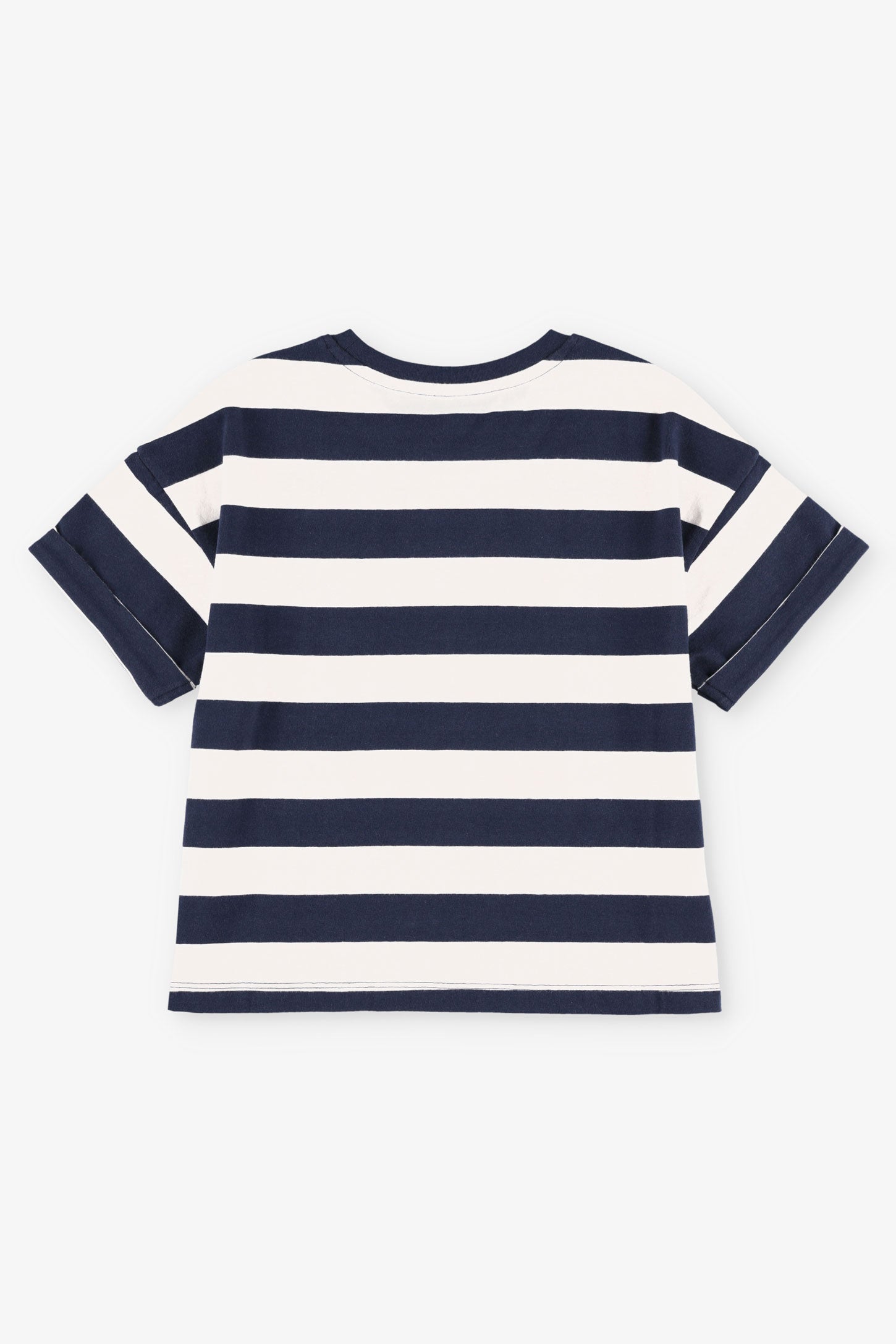 Duos futés, T-shirt surdimensionné, 2/20$ - Enfant fille && BLEU MARINE MUL