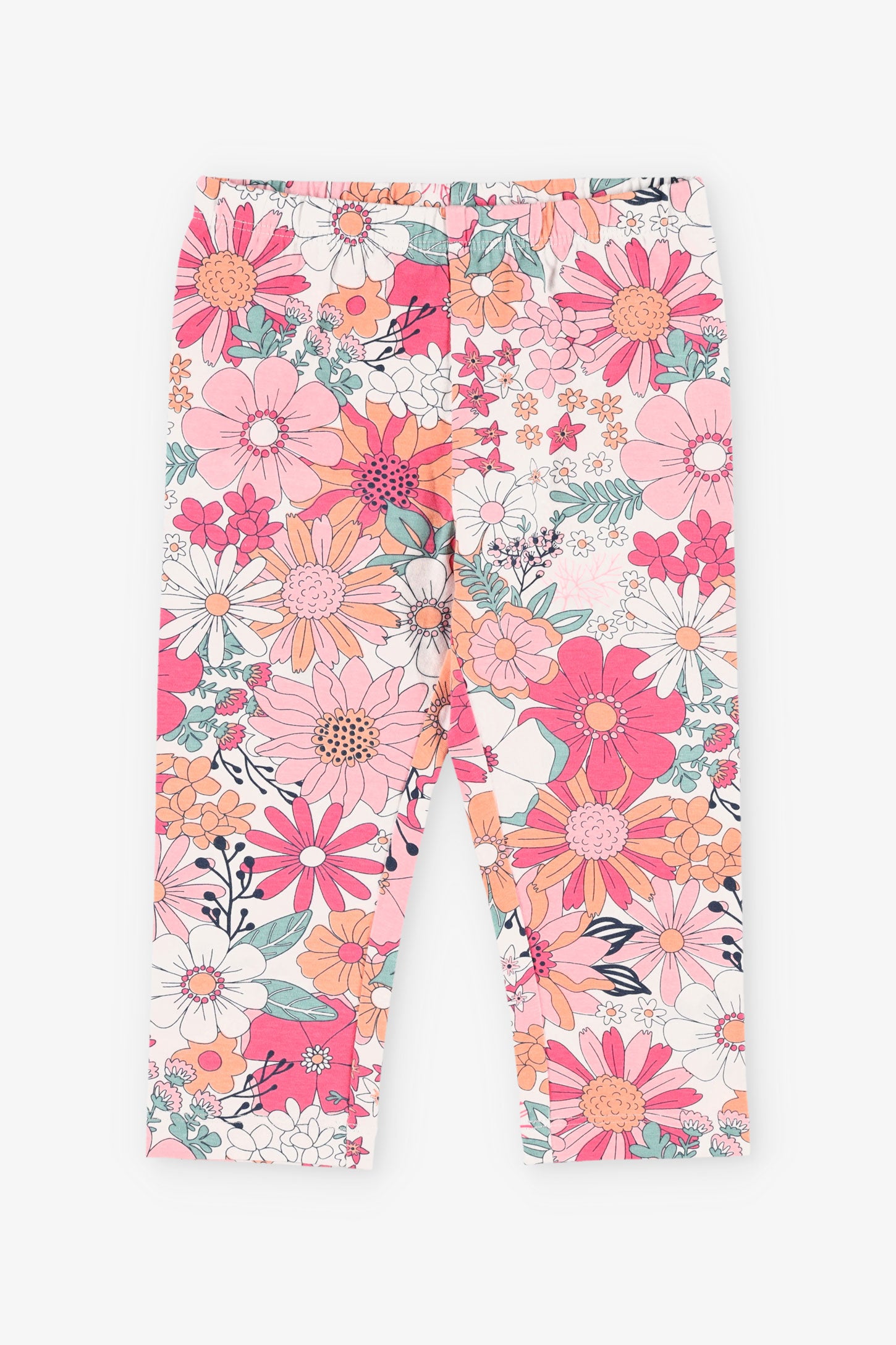 Legging capri imprimé, 2/20$ - Enfant fille && BLANC MULTI