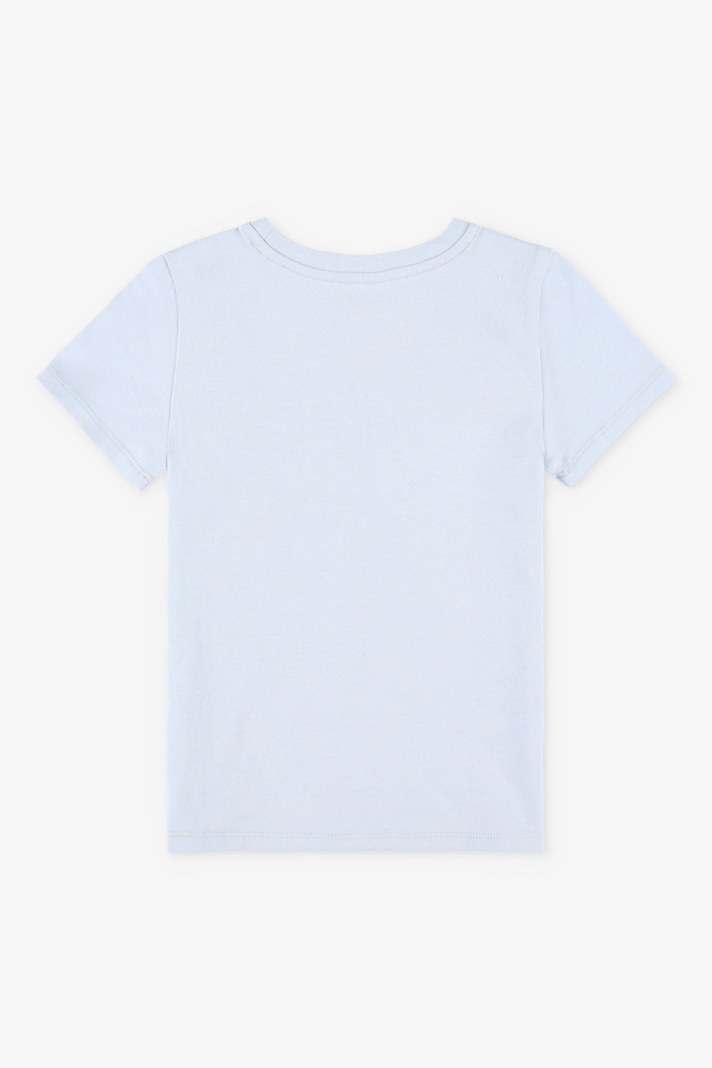 Duos futés, T-shirt à poche en coton, 2/20$ - Enfant fille && BLEU PALE