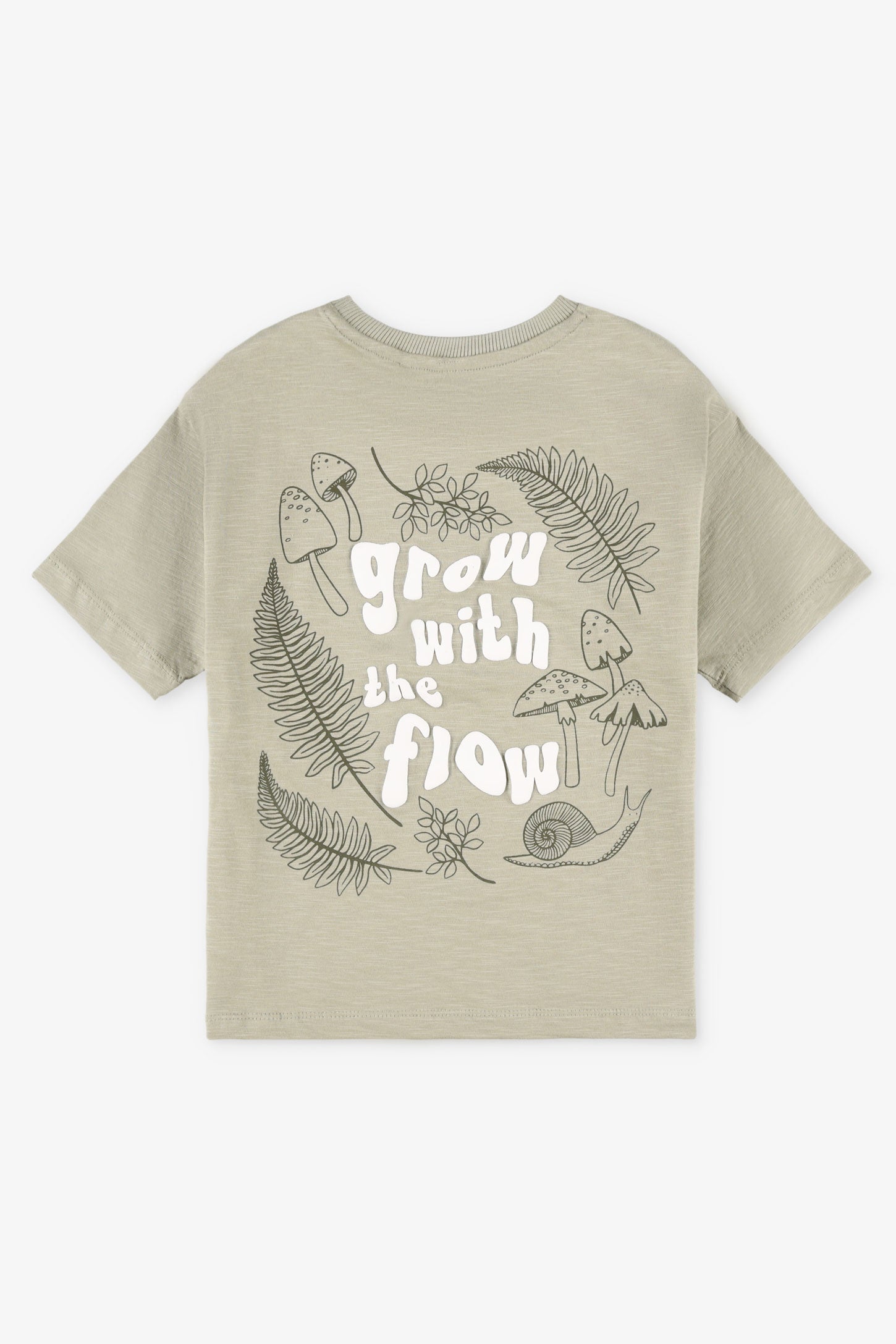 T-shirt imprimé en coton - Enfant garçon && VERT