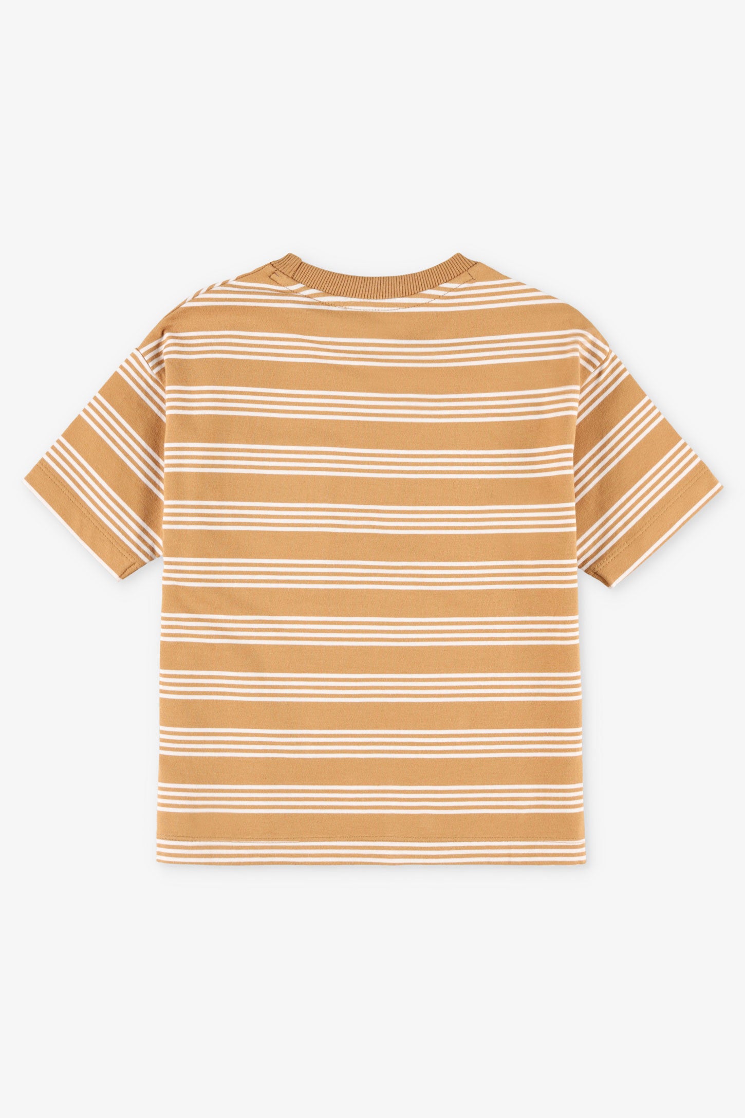 T-shirt à poche en coton - Enfant garçon && BRUN