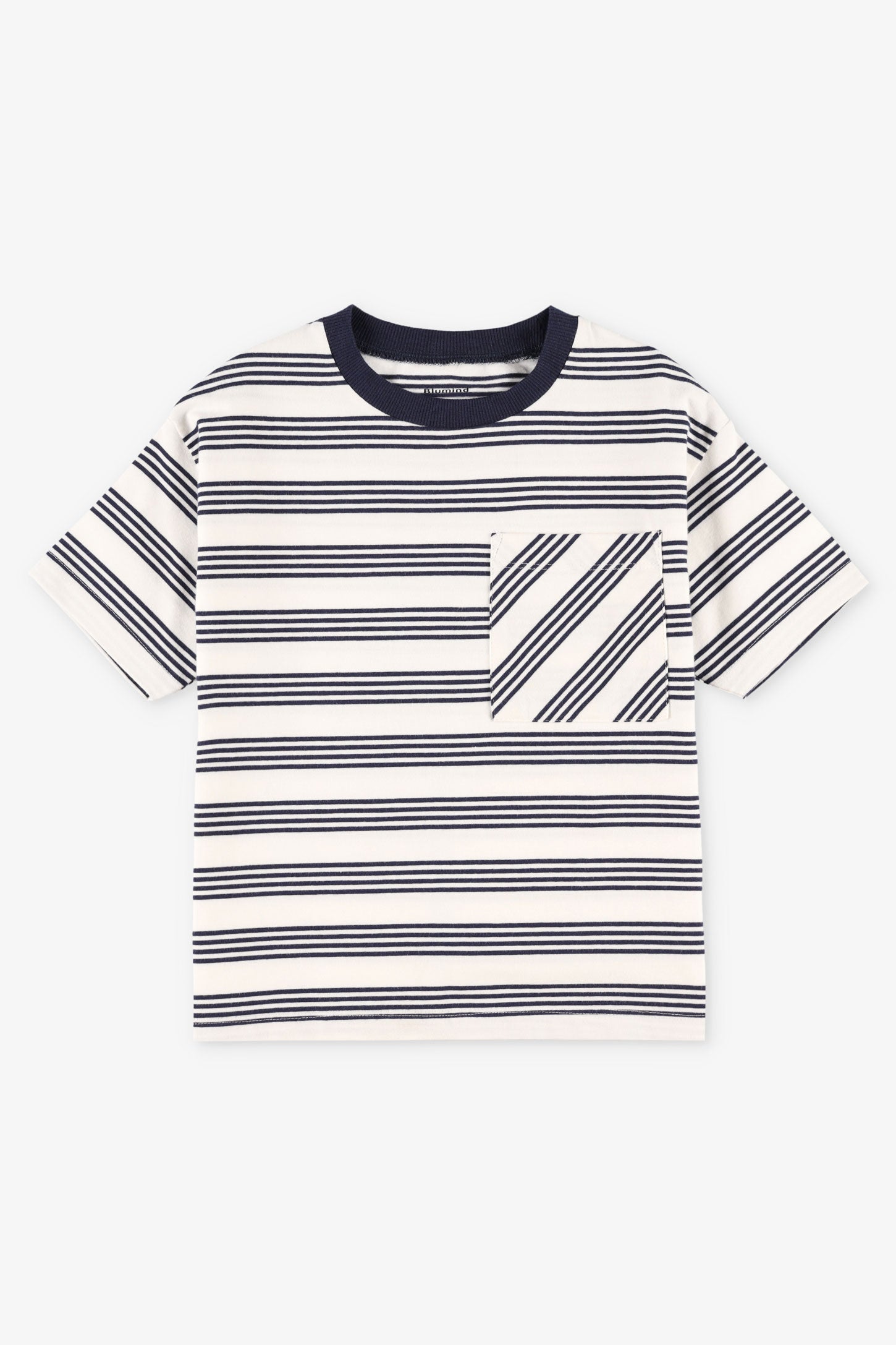 T-shirt à poche en coton - Enfant garçon && BLANC MULTI