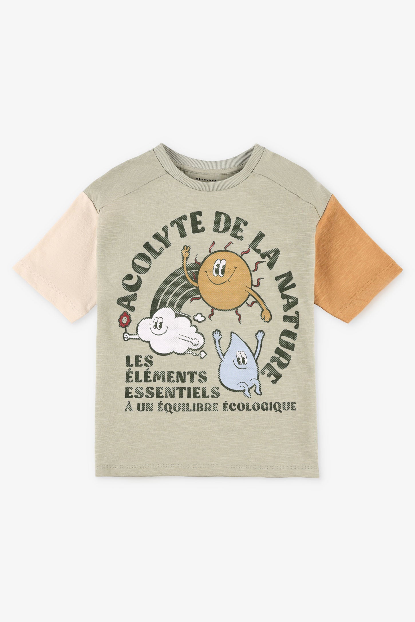 T-shirt imprimé en coton - Enfant garçon && VERT