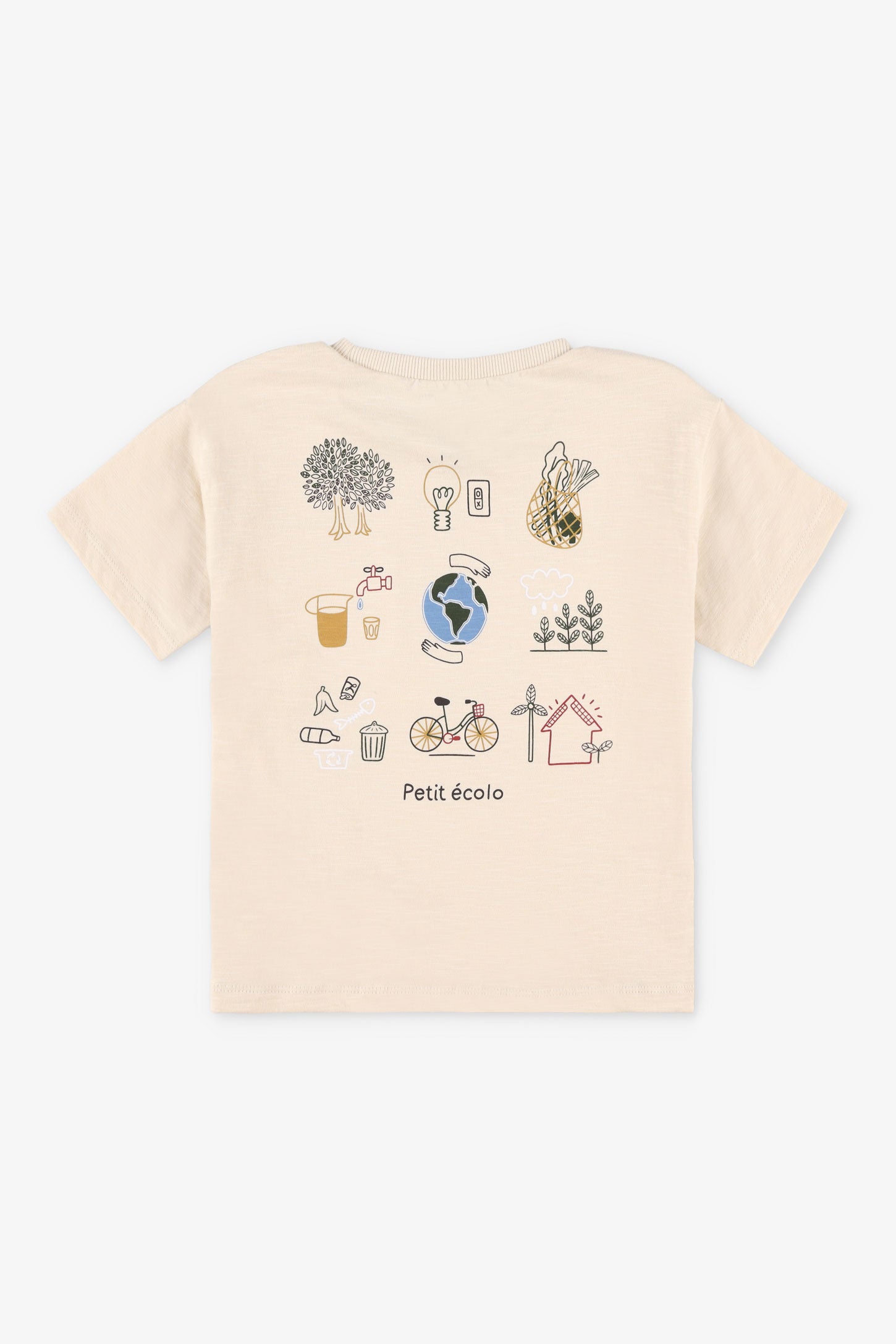 T-shirt imprimé en coton - Bébé garçon && BRUN