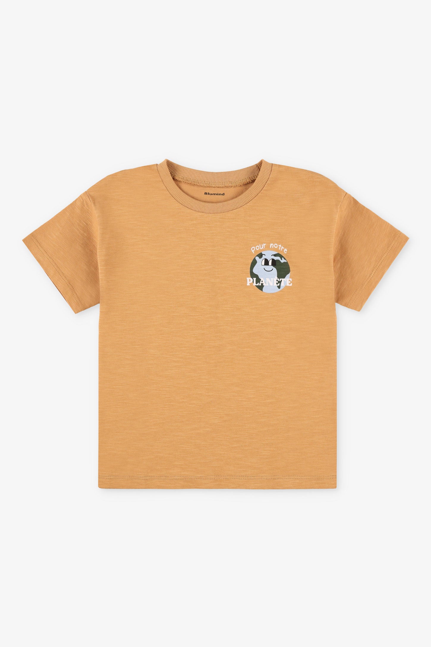T-shirt imprimé en coton - Bébé garçon && BRUN FONCE