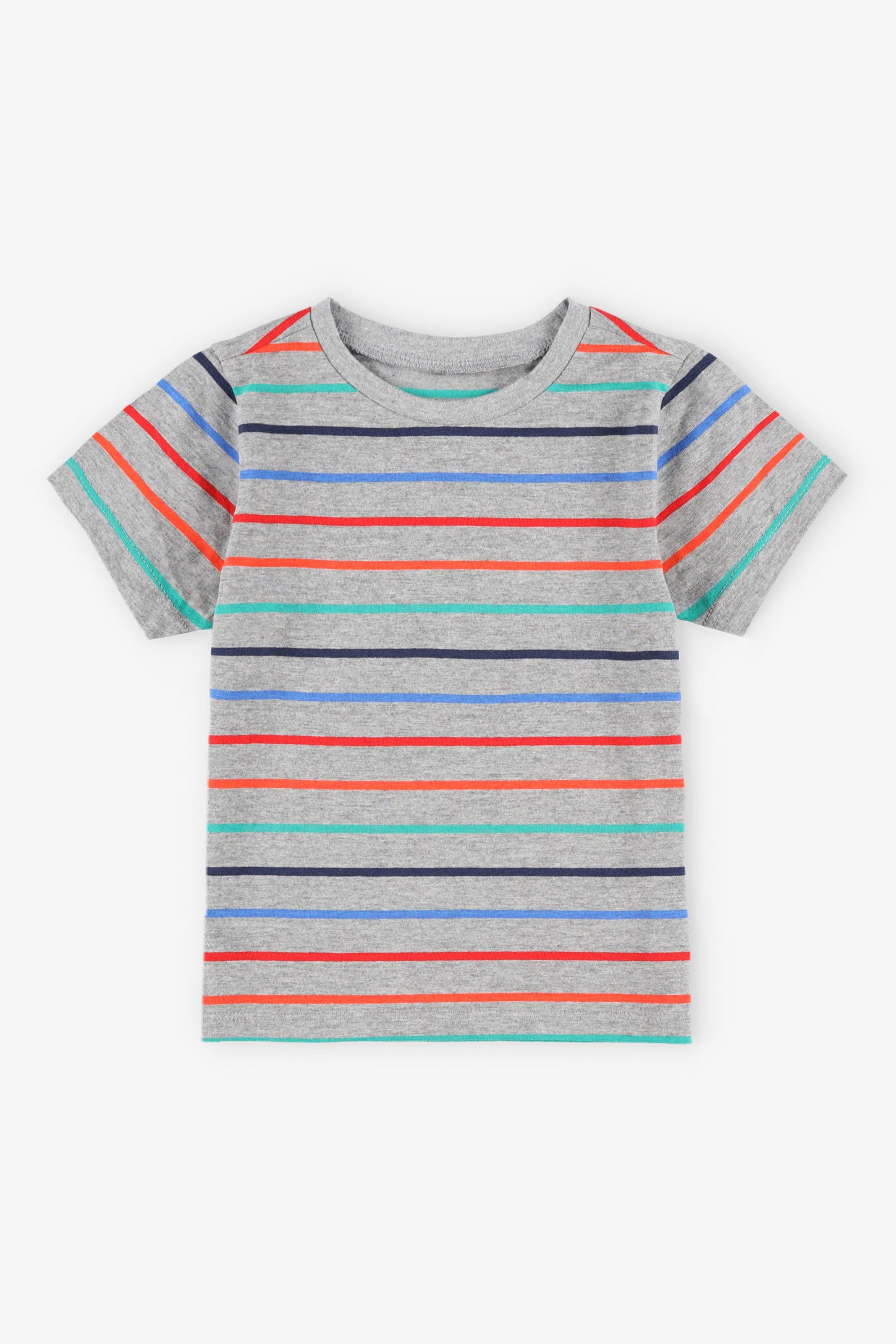 Duos futés, T-shirt imprimé en coton, 2/20$ - Bébé garçon && GRIS MULTI