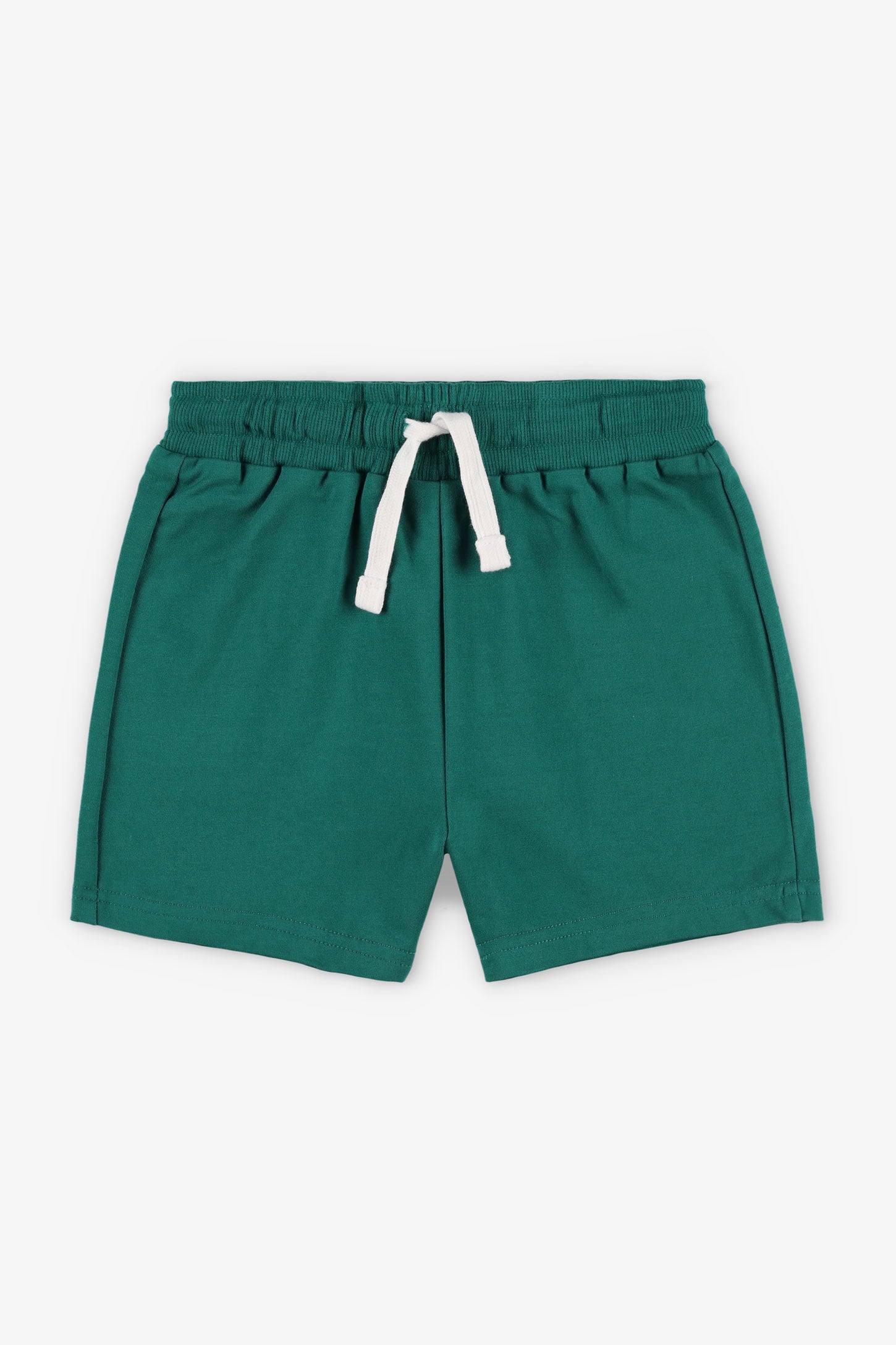 Short taille élastique coton français - Bébé garçon && VERT